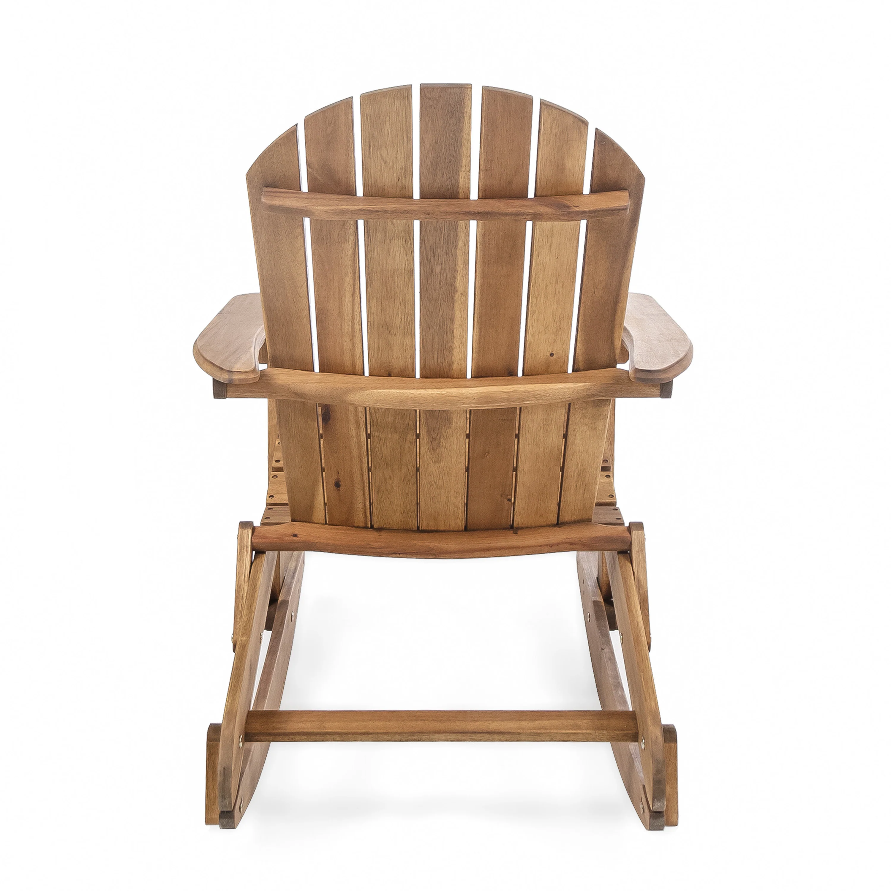 Vivian Outdoor Acacia Wood Adirondack Rocking Chair - furnishings