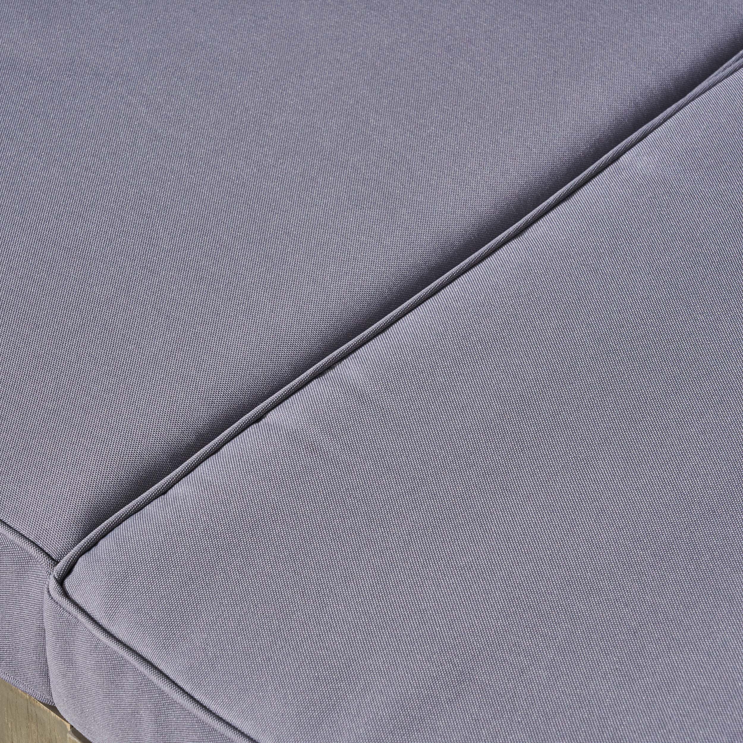 Keith Outdoor Sectional Sofa Set  3-Seater  Acacia Wood  Water-Resistant Cushions - furnishings