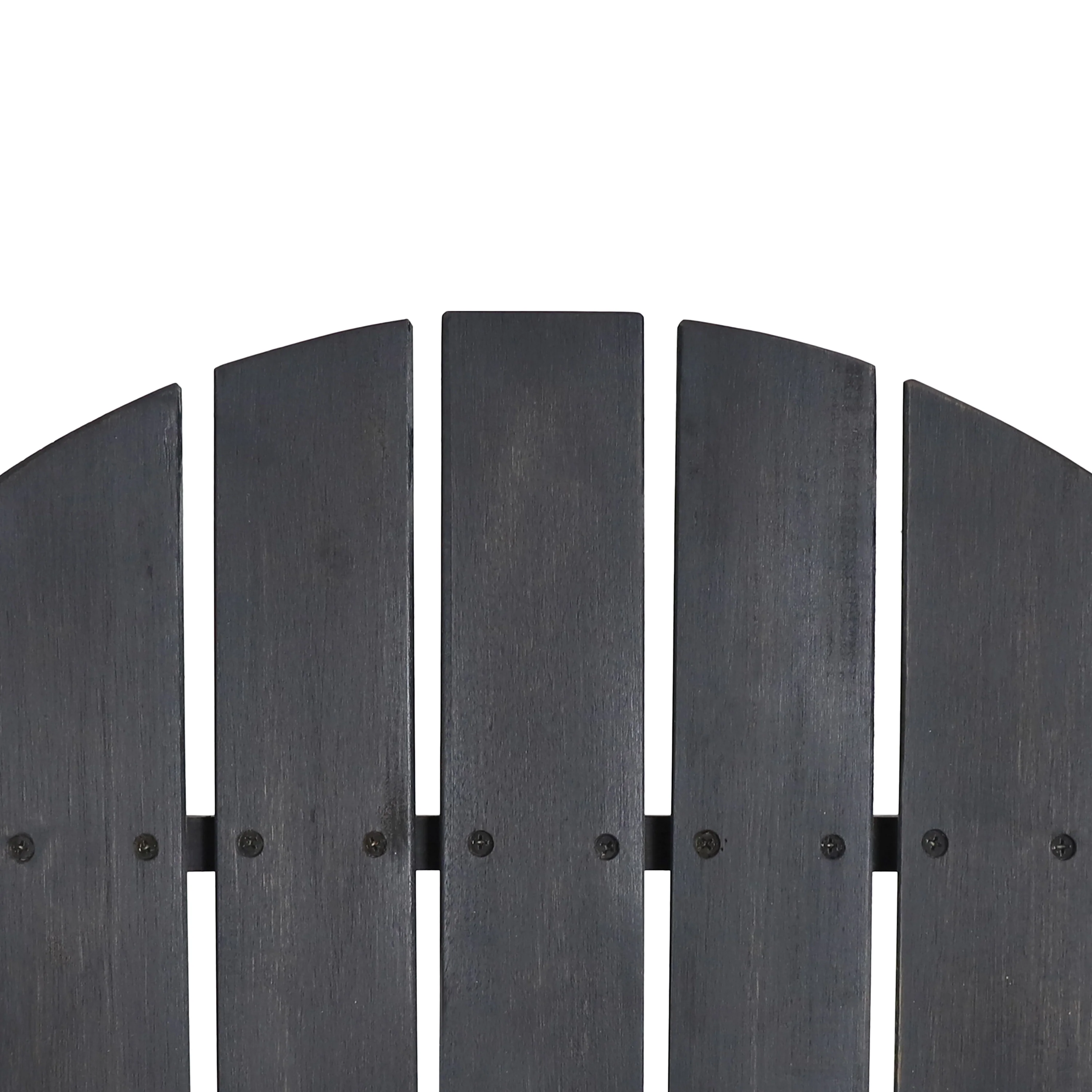 Hillary Dark Gray Acacia Wood Folding Adirondack Chair - furnishings