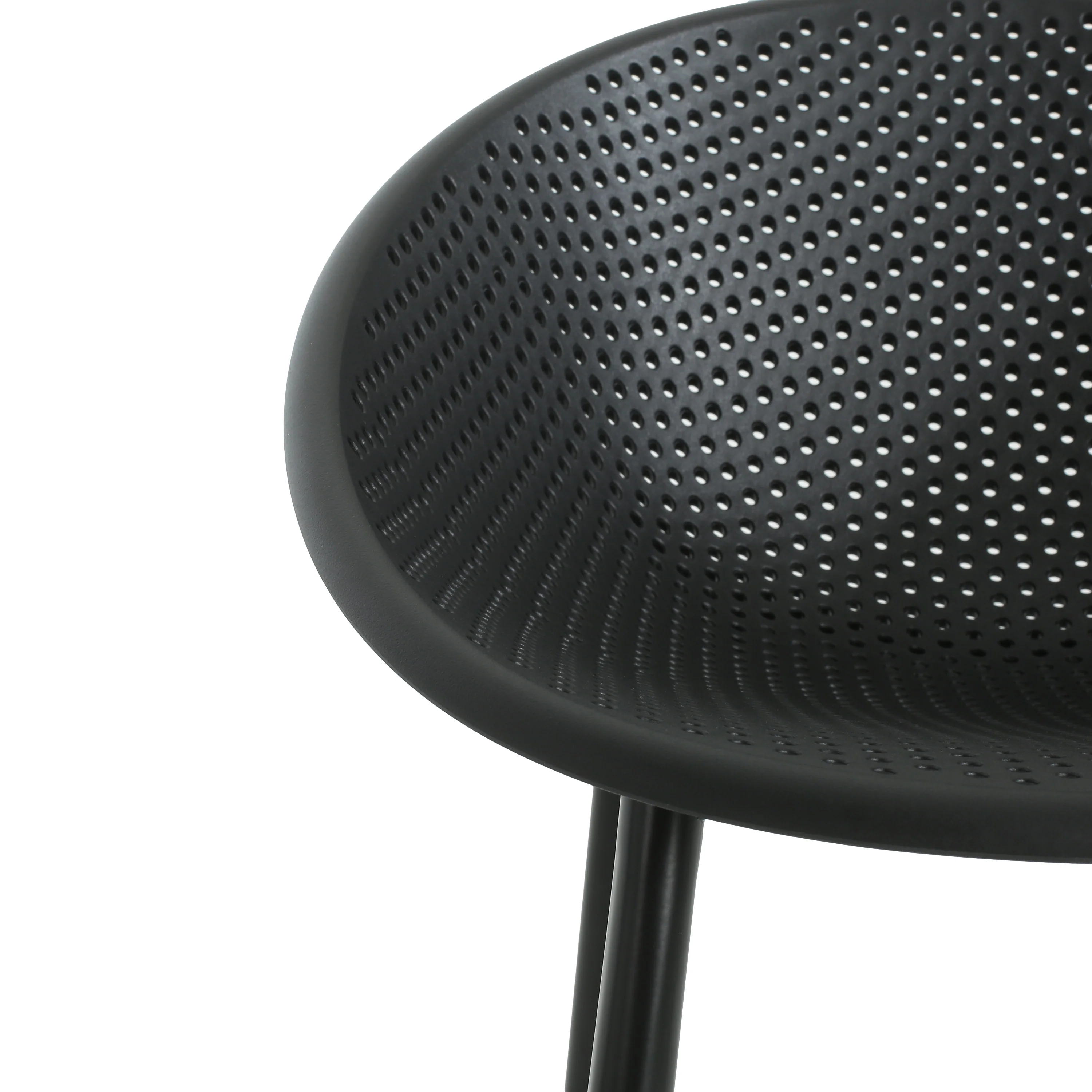 Indoor & Outdoor Polypropelene Plastic Gable Barstool, Set of 2 - furnishings