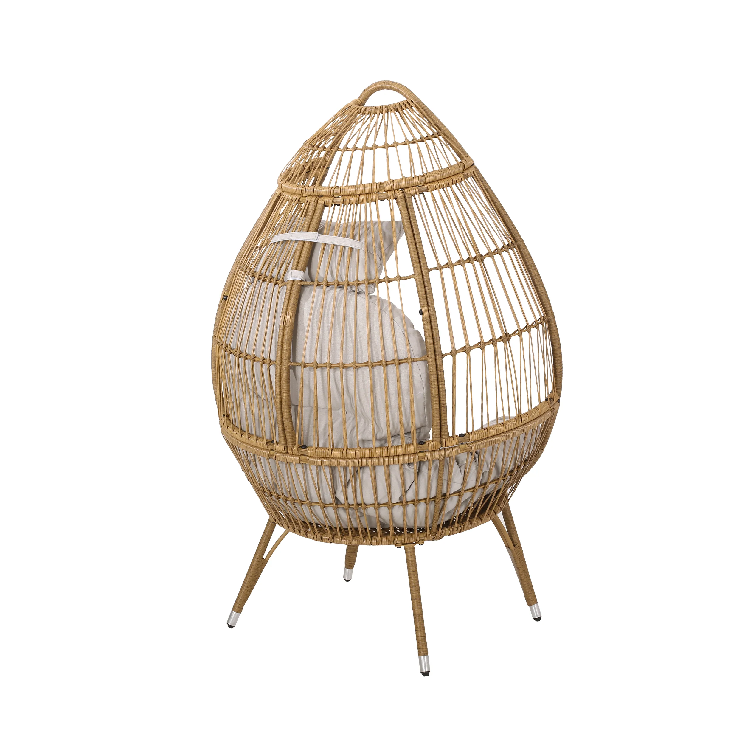 Kabella Outdoor Wicker Freestanding Teardrop / Egg Chair - furnishings