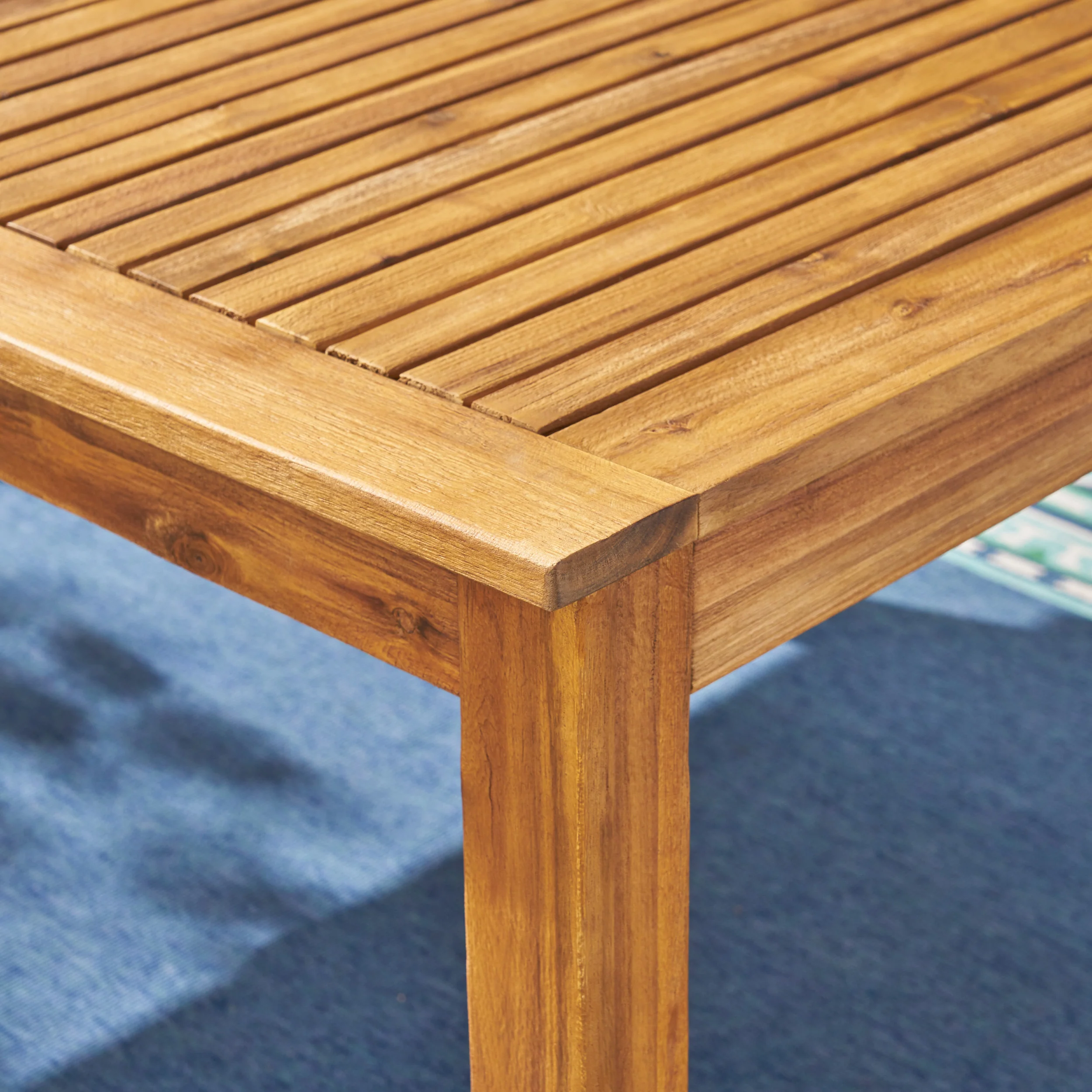 Eric Outdoor Expandable Acacia Wood Dining Table - furnishings