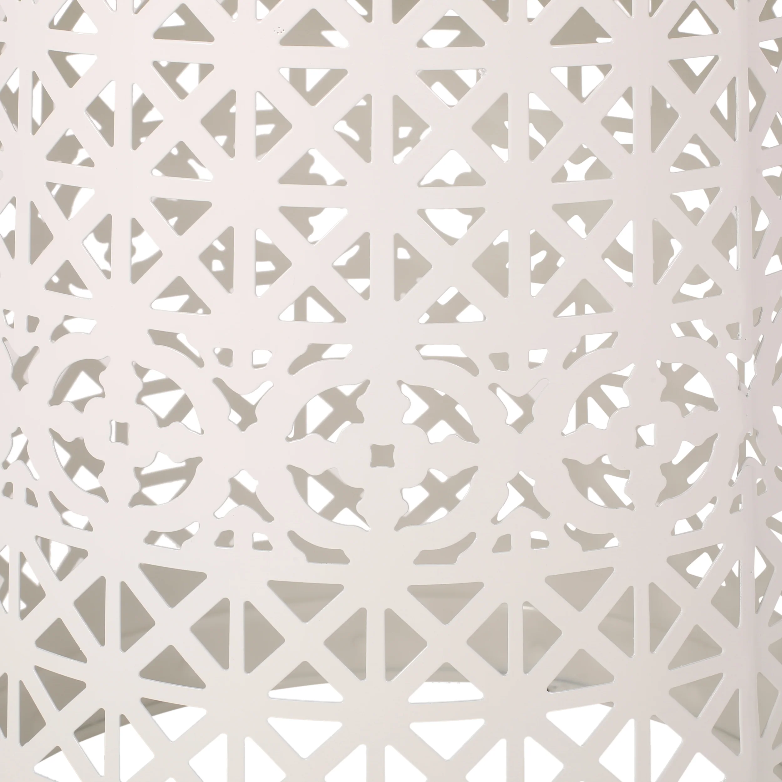 Khalief Outdoor Lace Cut Side Table with Tile Top - furnishings