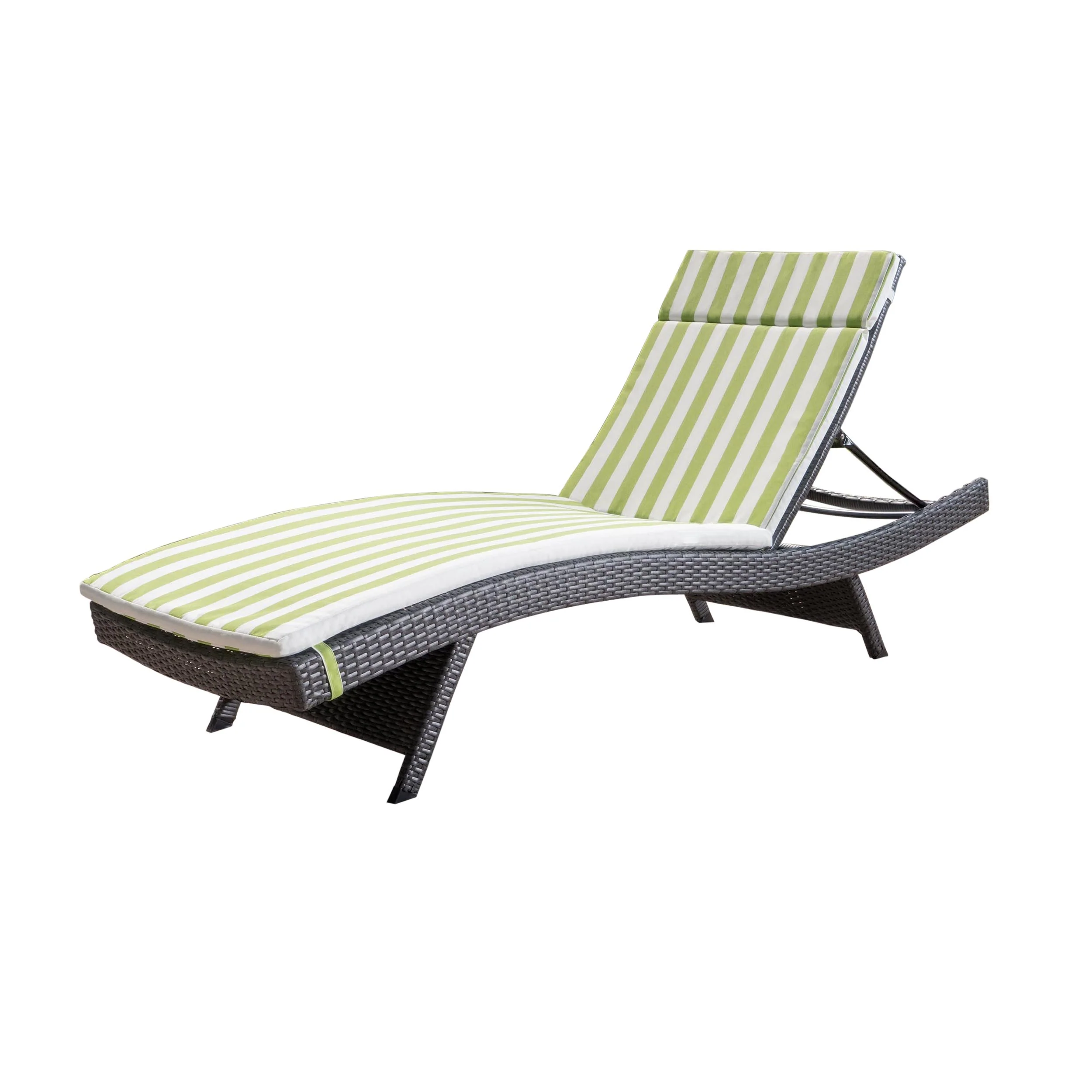 Lakeport Outdoor Wicker Lounge with Water Resistant Cushion - furnishings