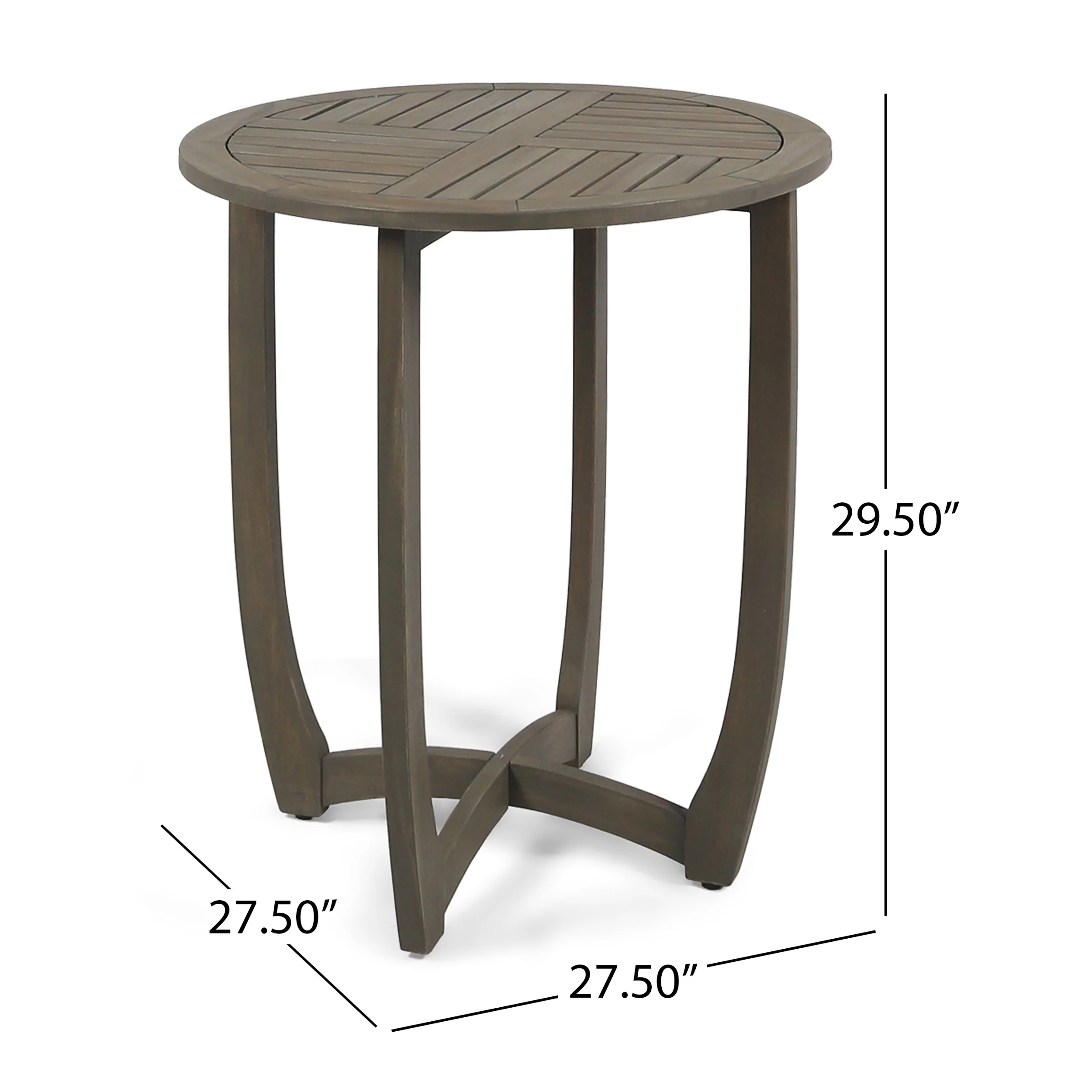 Phoenix Outdoor Acacia 2-Seater Bistro Set with Cushions and 28