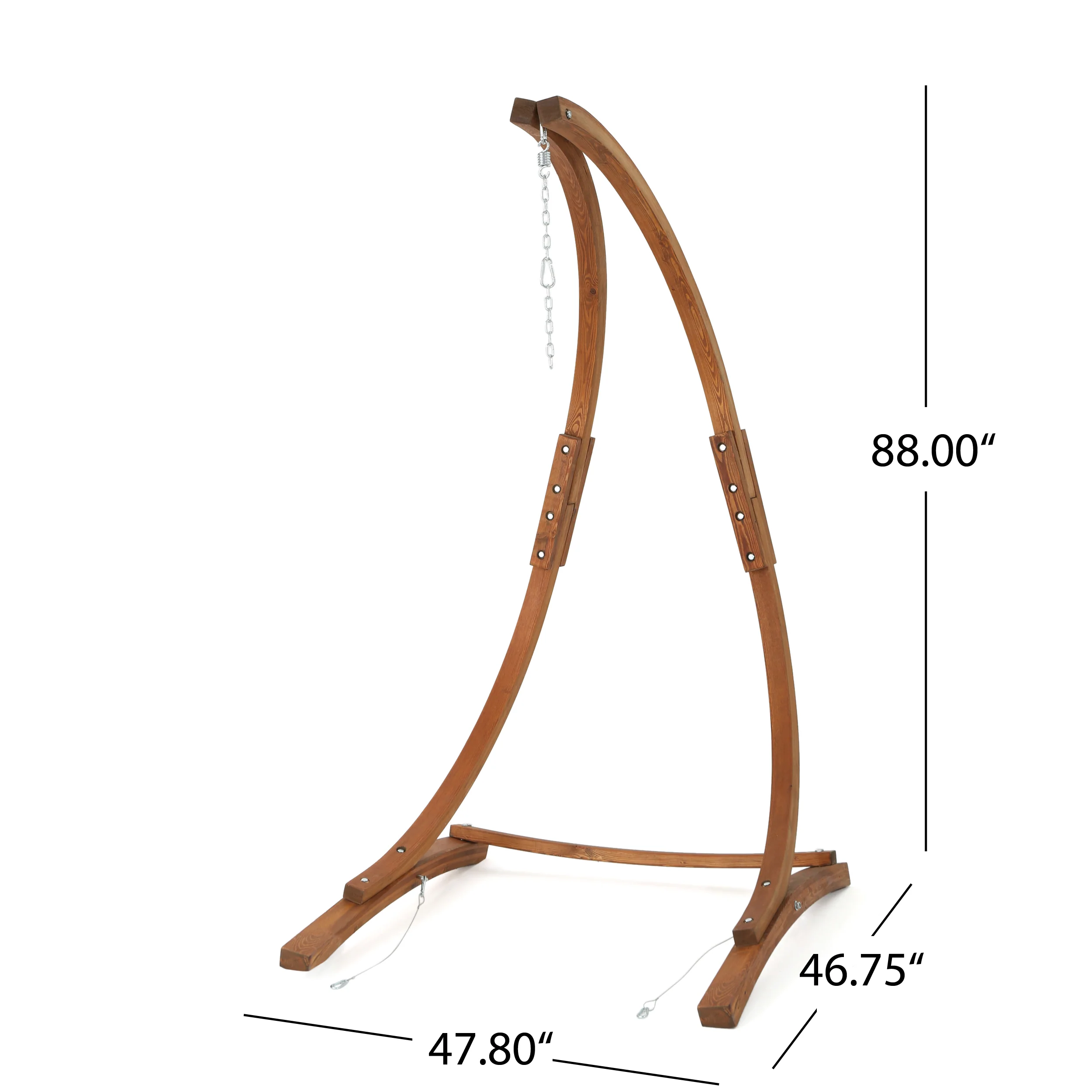 Gina Outdoor Wood Hammock Chair Stand - furnishings
