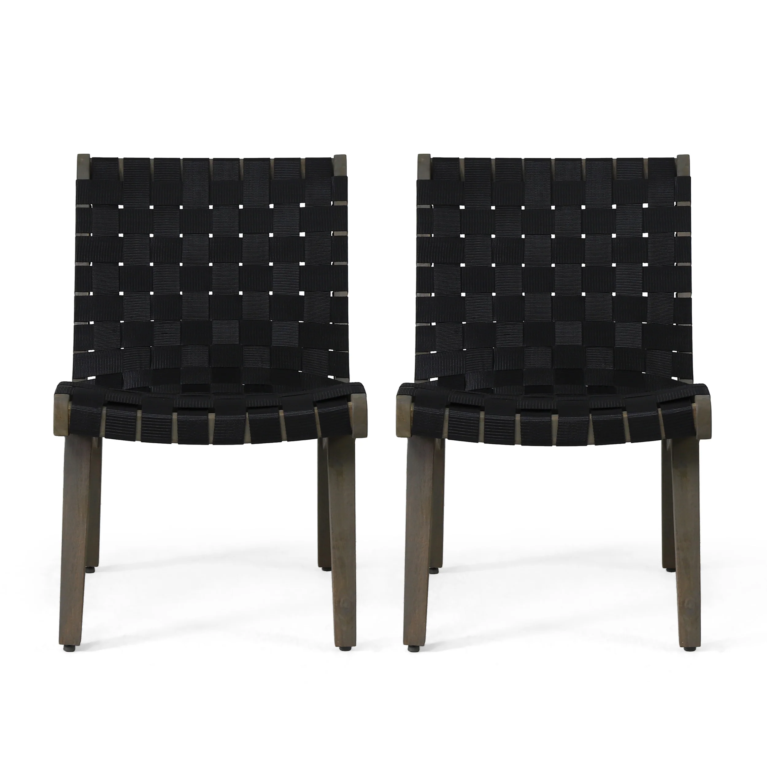 Ocilla Outdoor Rope Weave Lounge Chair, Set of 2 - furnishings