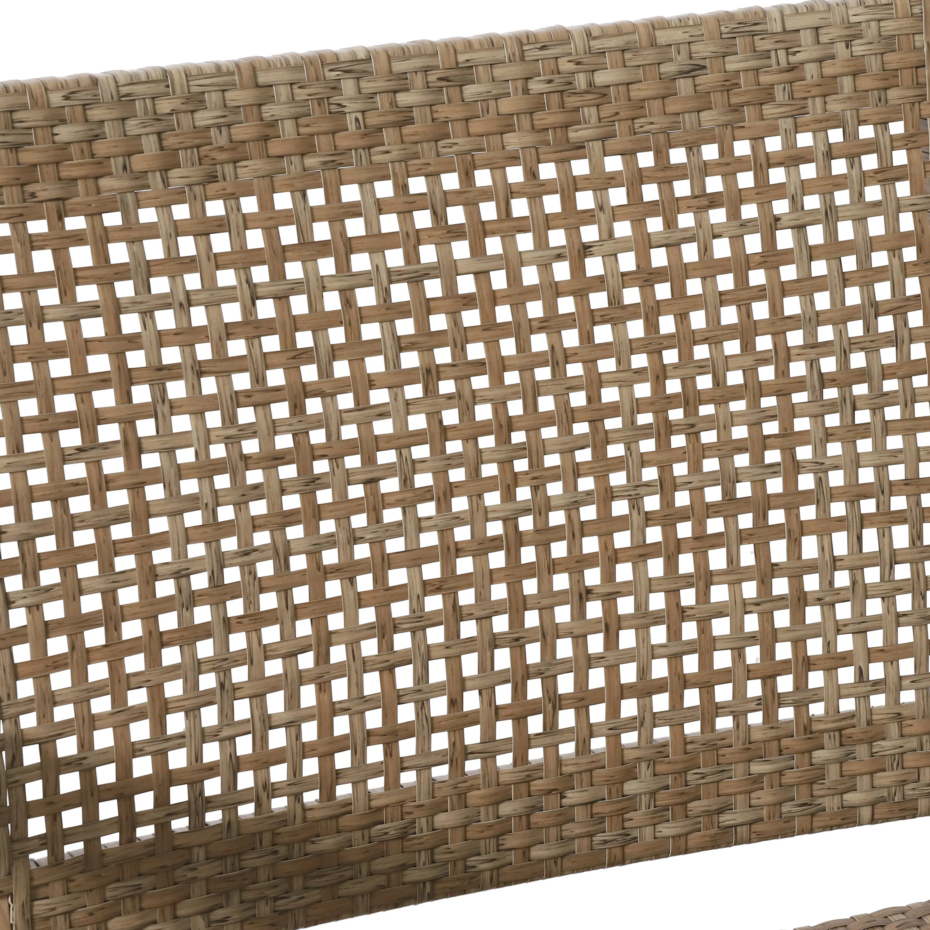 Elmcrest Outdoor Wicker and Acacia Wood Club Chairs, Set of 2, Light Multibrown and Light Brown - furnishings