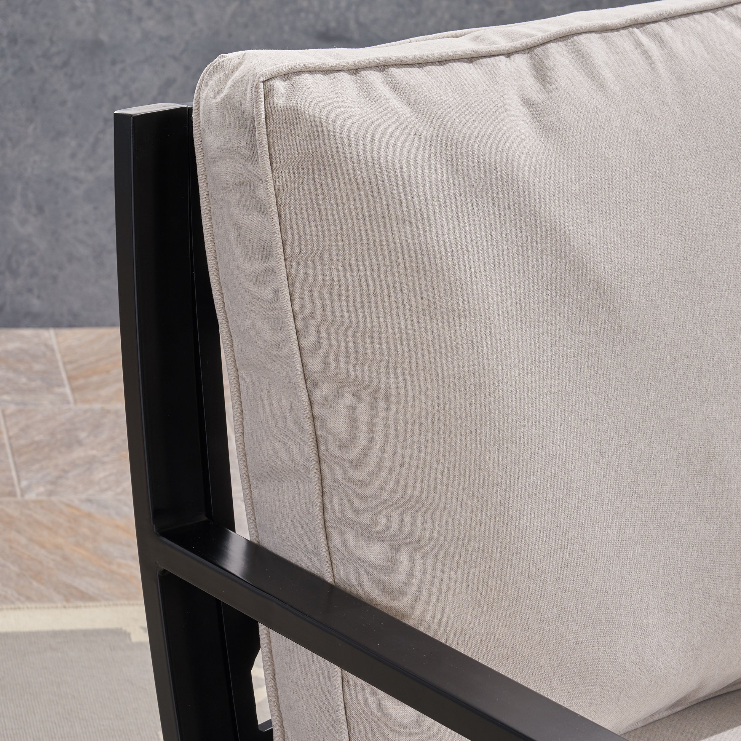 Carlson Diego Outdoor Aluminum Loveseat and Coffee Table Set - furnishings
