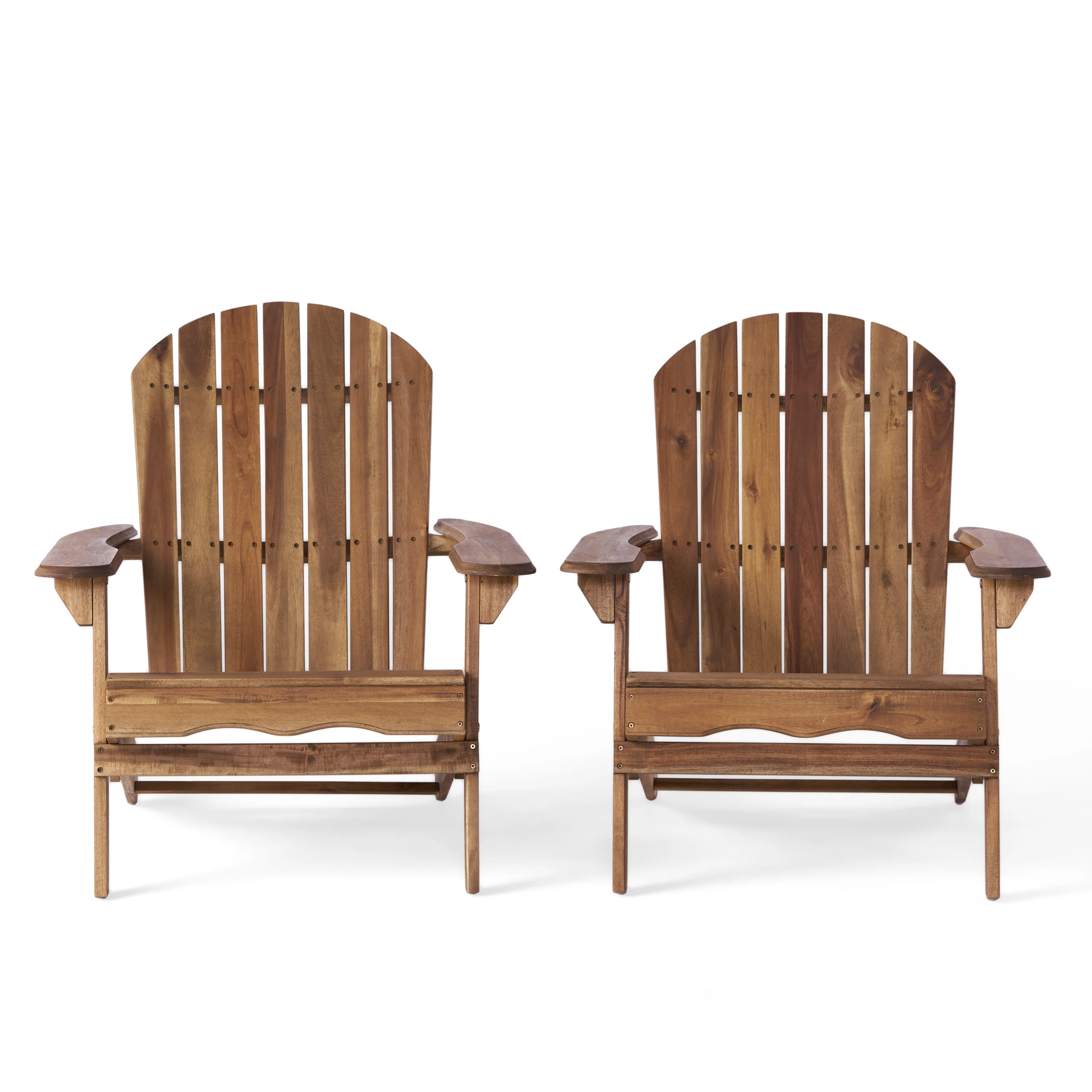 Milan Outdoor Acacia Wood Folding Adirondack Chair - furnishings