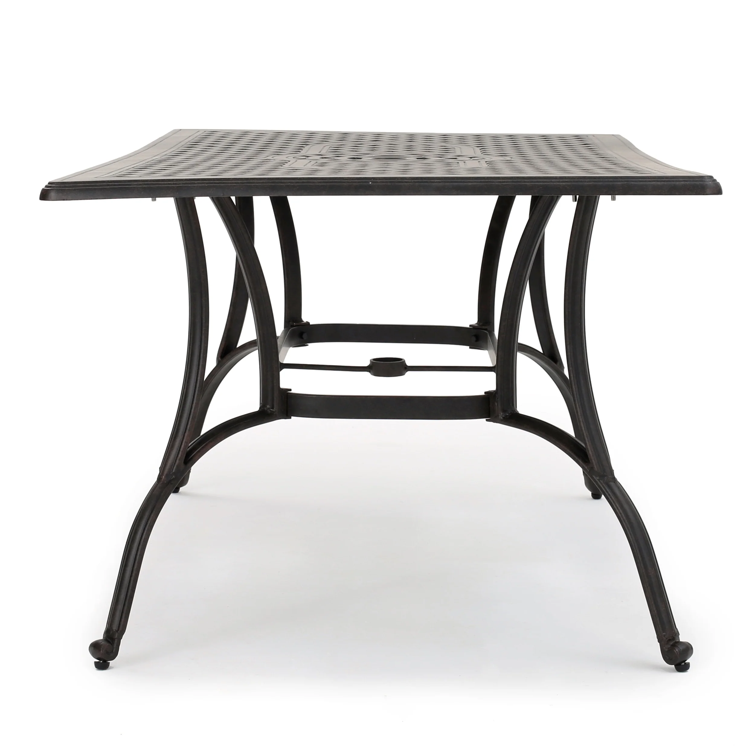 Fonzo Outdoor Bronze Cast Aluminum Rectangular Dining Table (ONLY) - furnishings