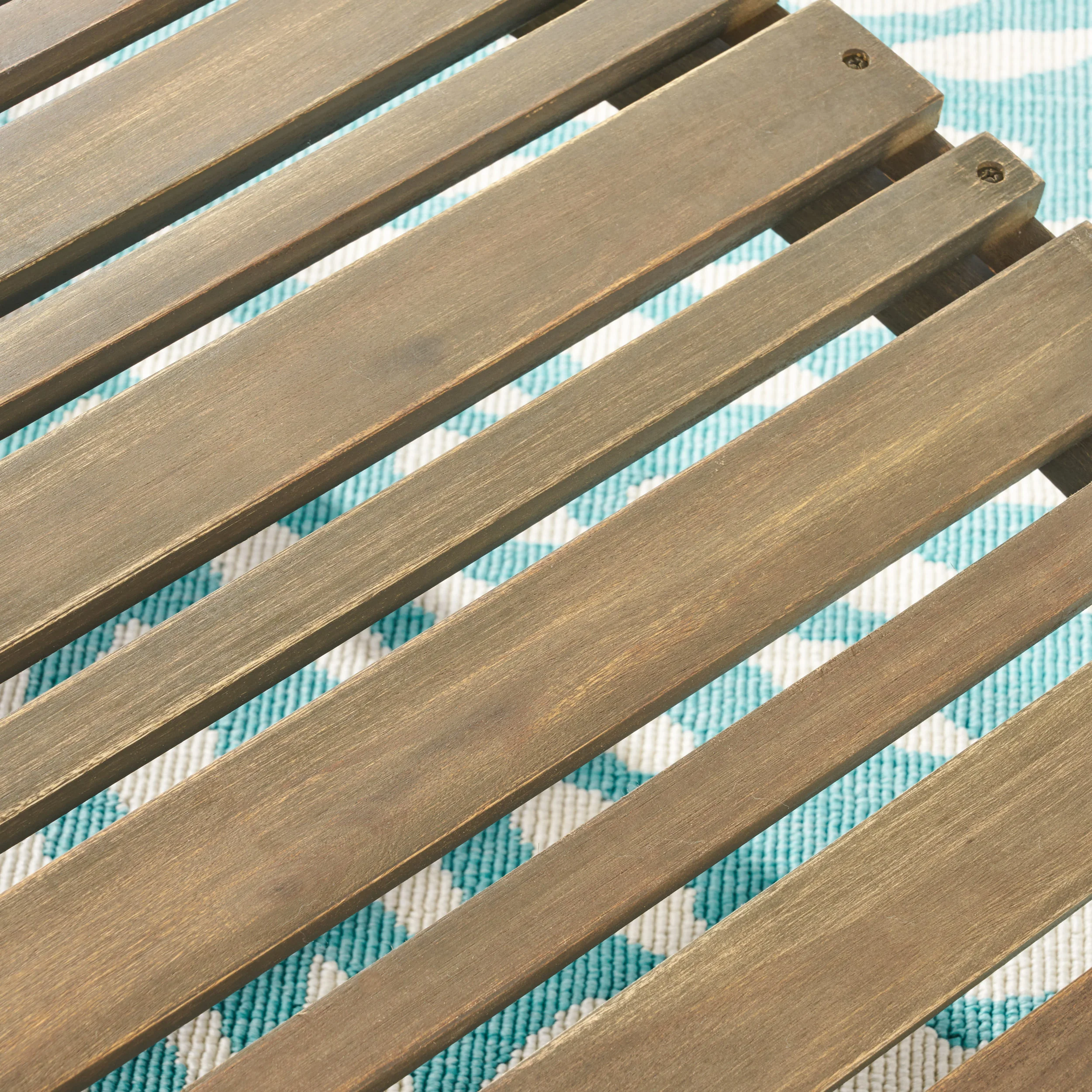 Tycie Outdoor Gray Acacia Wood Foldable Chaise Lounge - furnishings