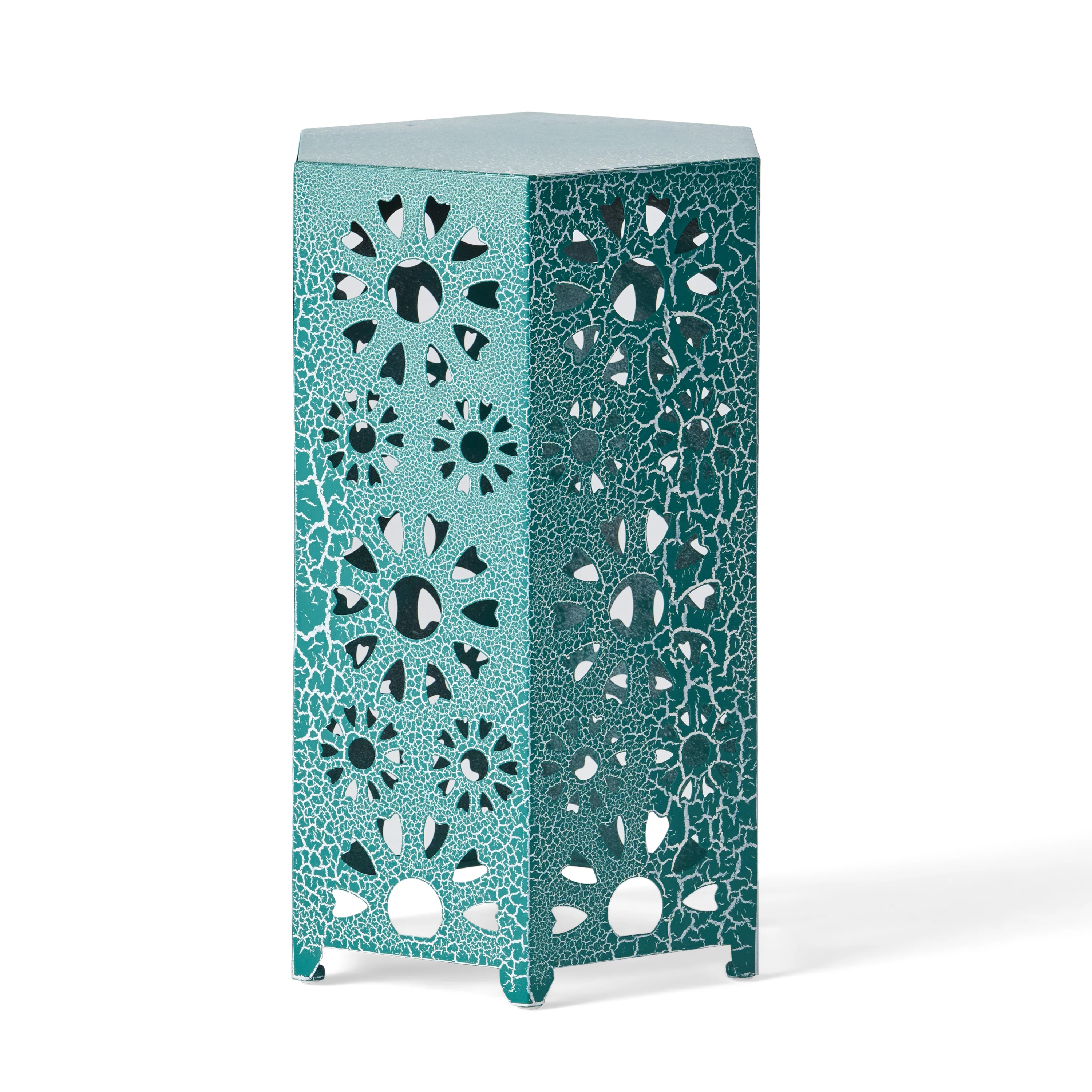Elliot Outdoor 14 Inch Sunburst Iron Side Table - furnishings