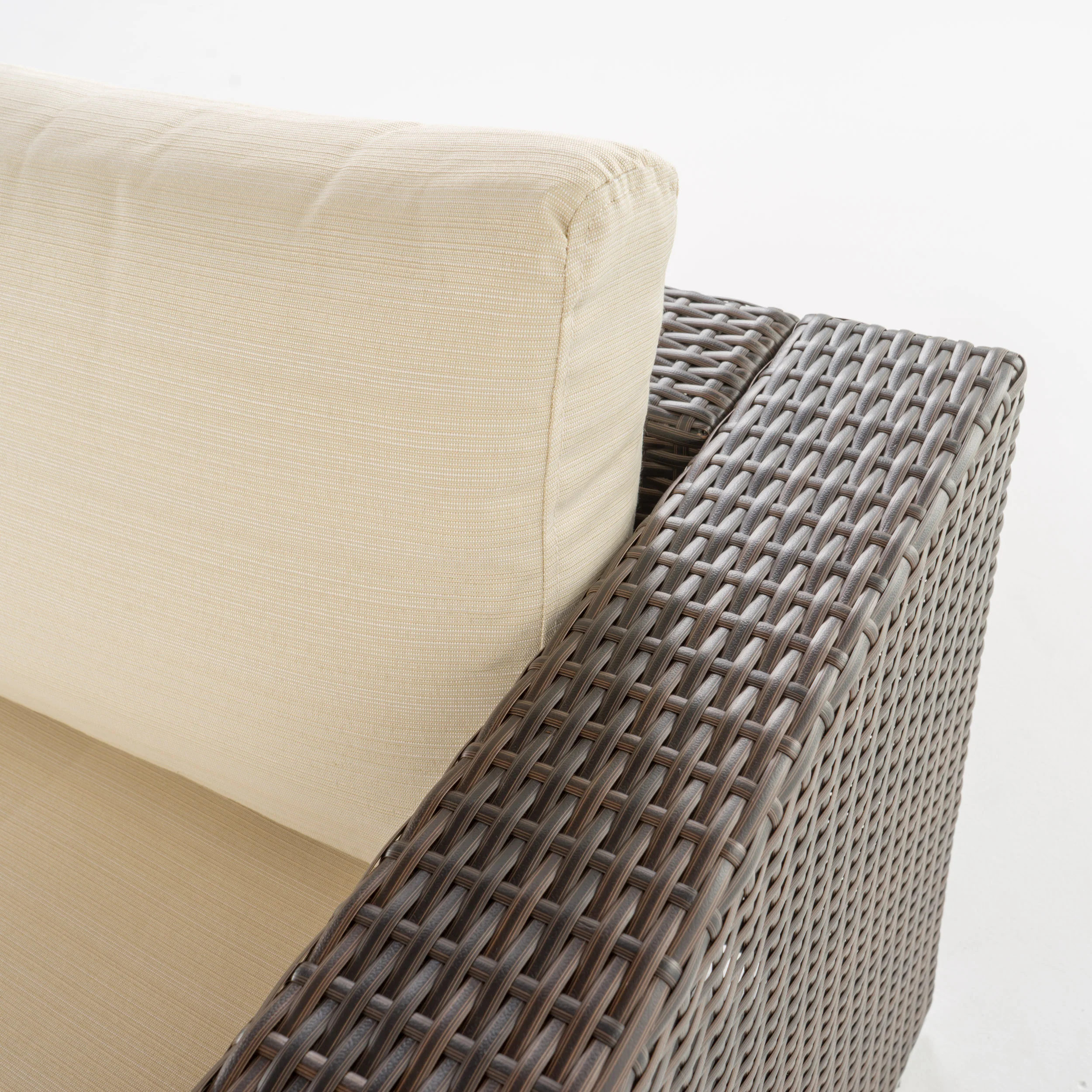 Avianna Outdoor Wicker Club Chair with Cushions, Set of 2 - furnishings