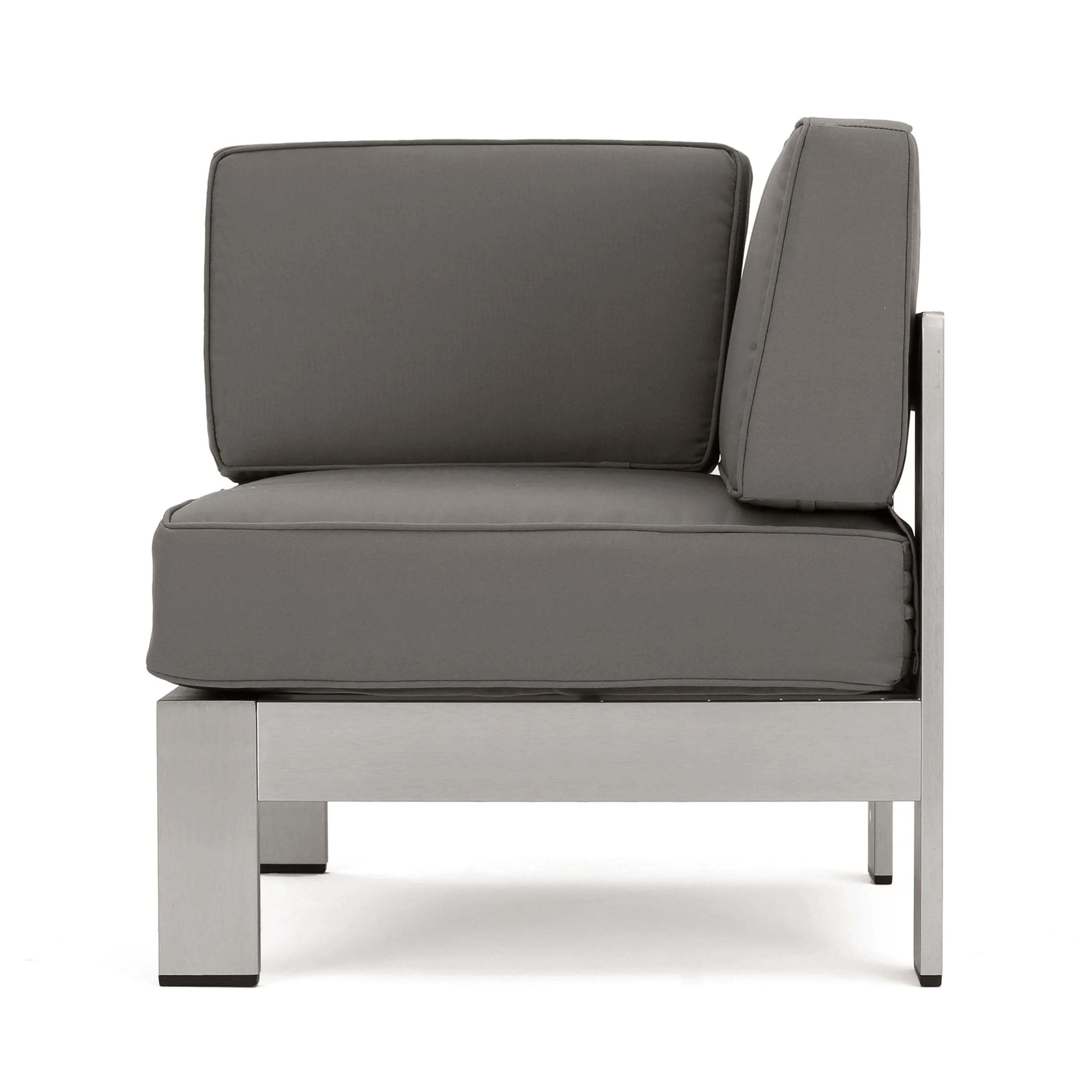 Cherie Outdoor 9 Seater Aluminum Sectional Sofa Set with Side Tables - furnishings
