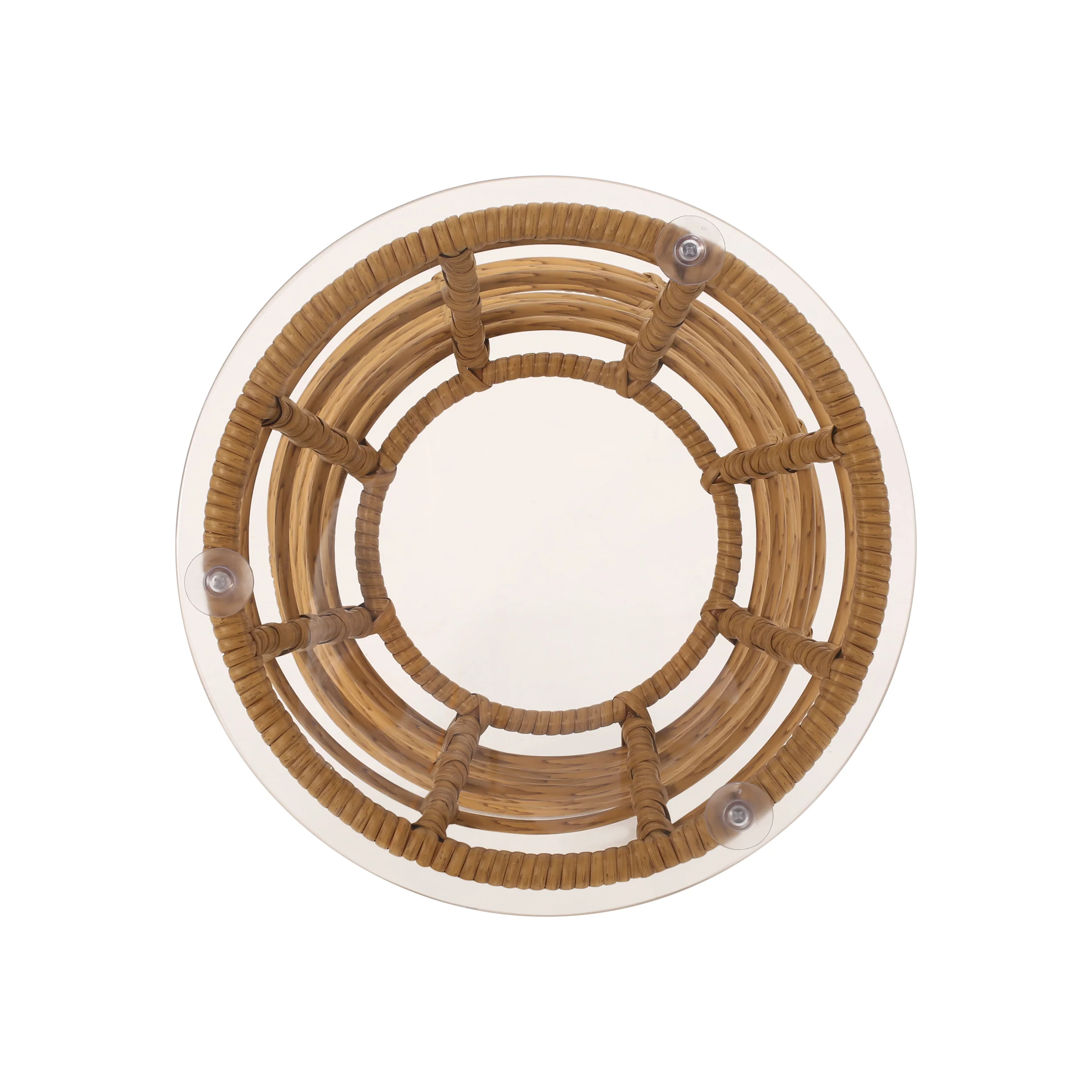 Hawaiian Pedro Outdoor Wicker Side Table - furnishings