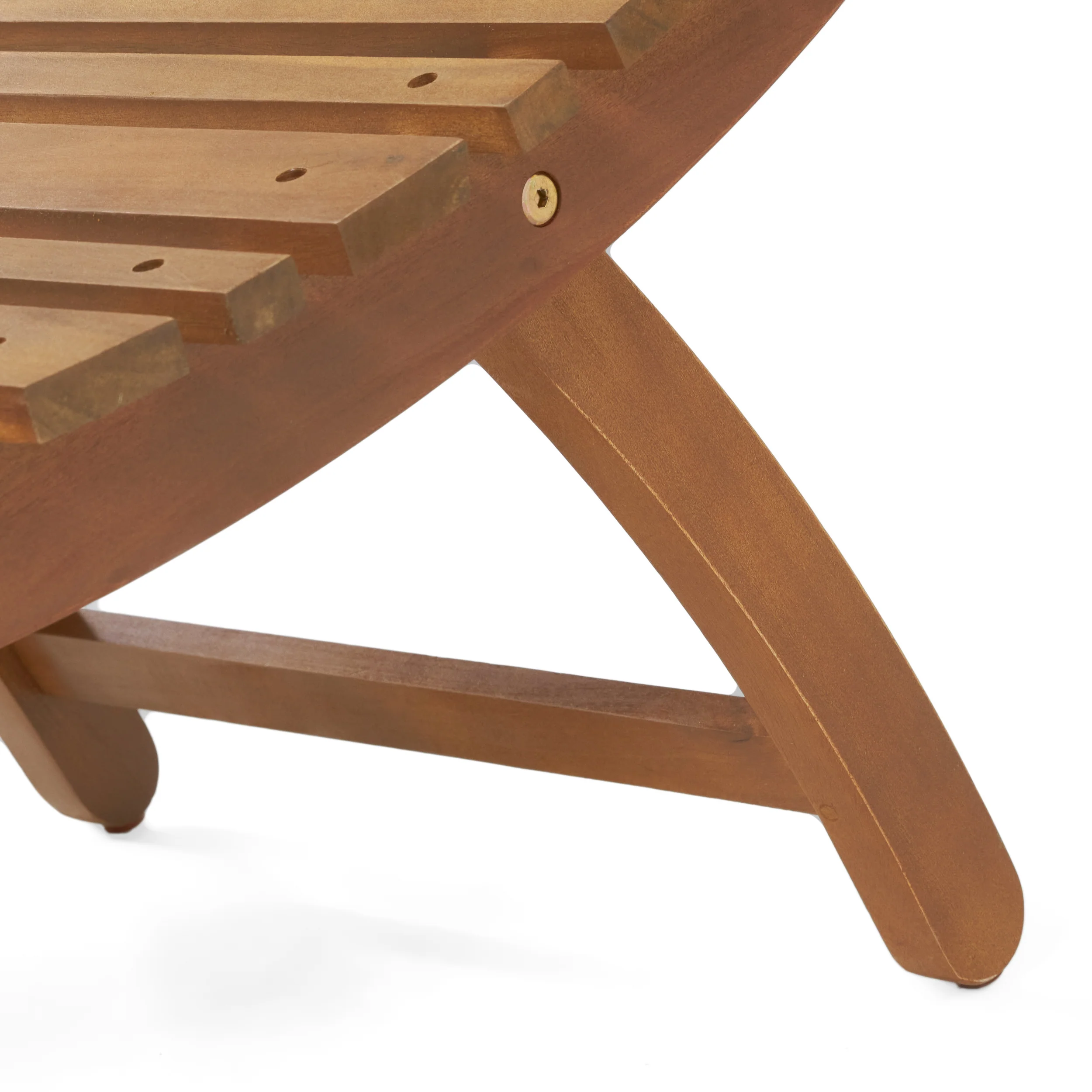 Lisbon Outdoor Wood Folding & Portable Chaise Lounge - furnishings
