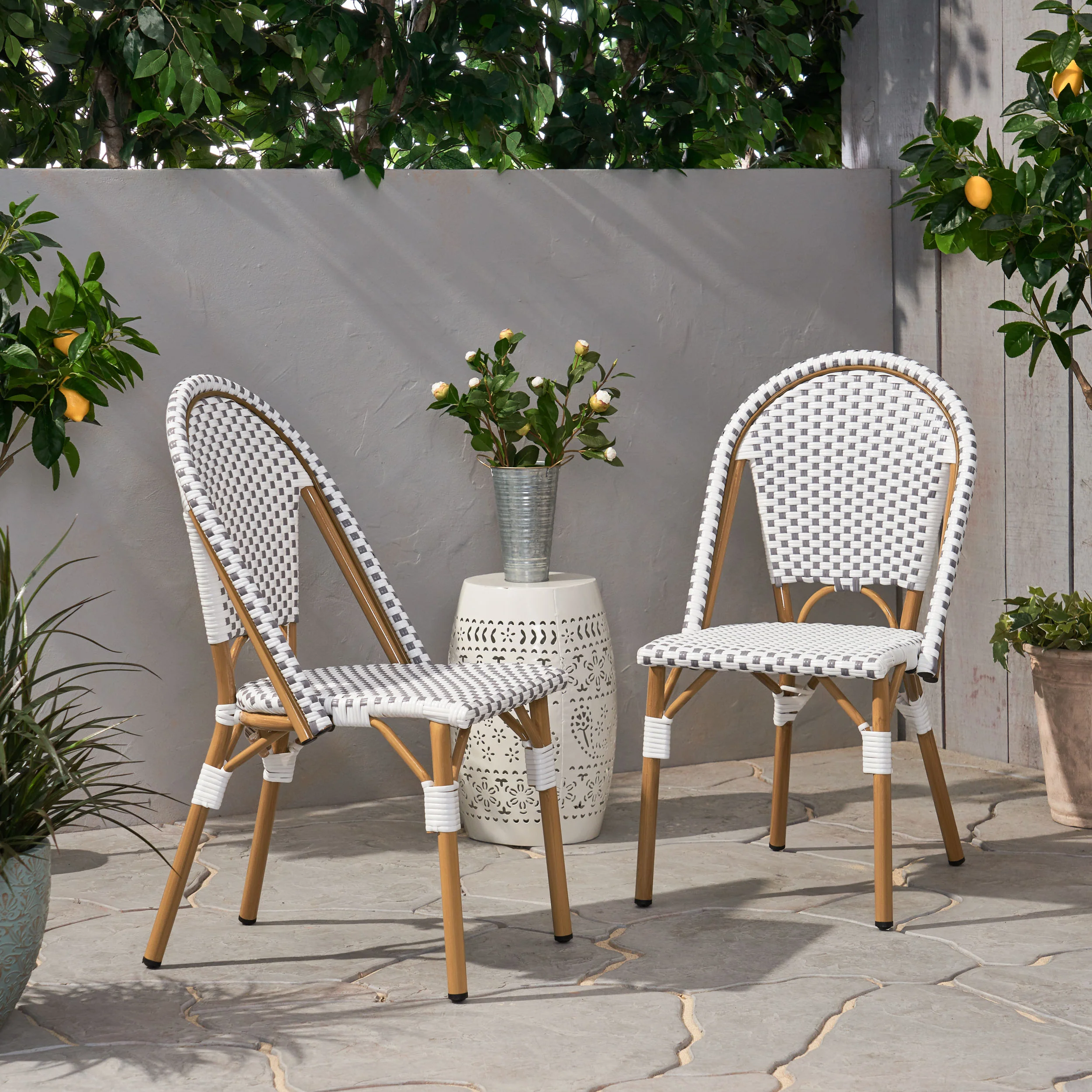 Desire Outdoor French Bistro Chair (Set of 2) - furnishings