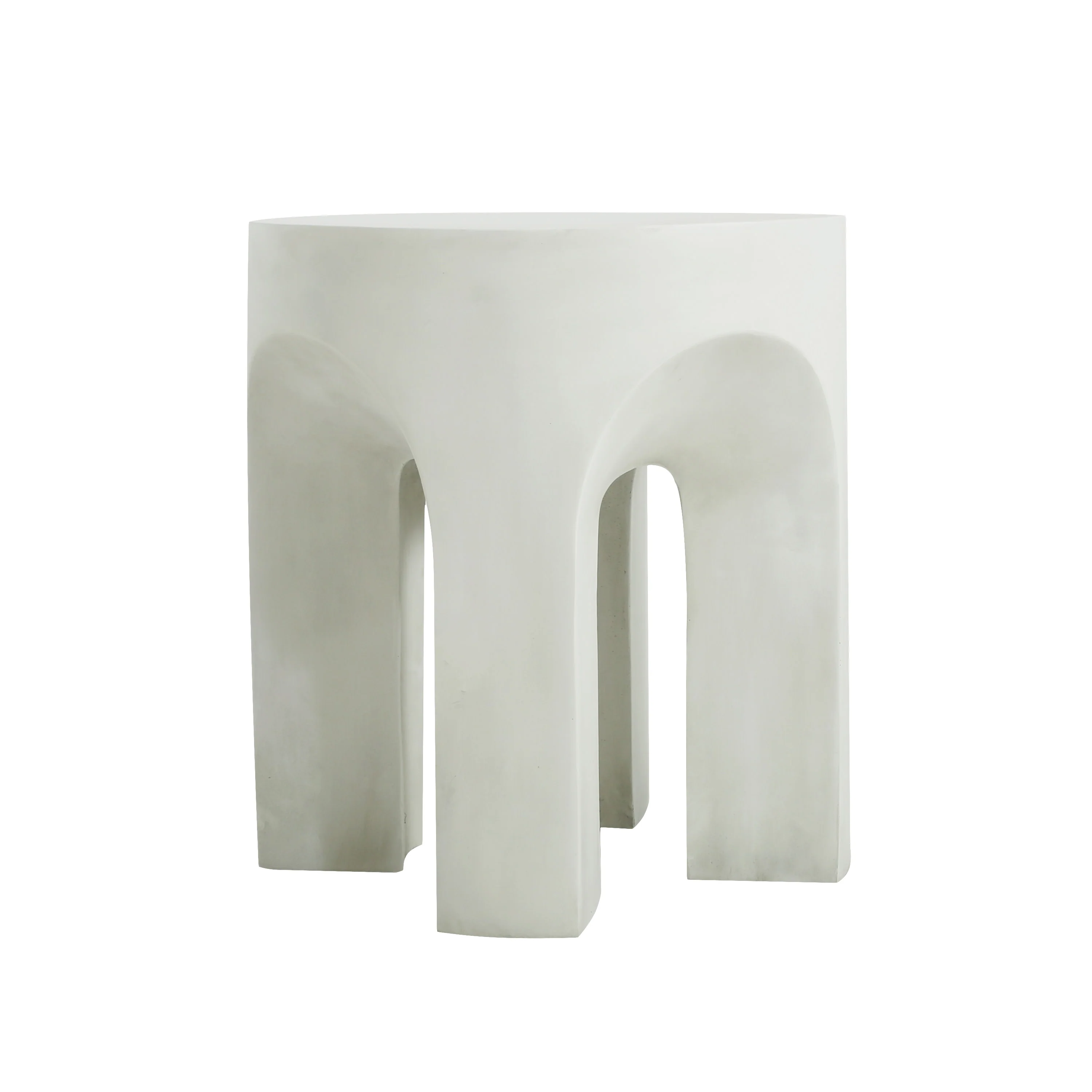 Audel Outdoor Patio Round Concrete Accent Table - furnishings