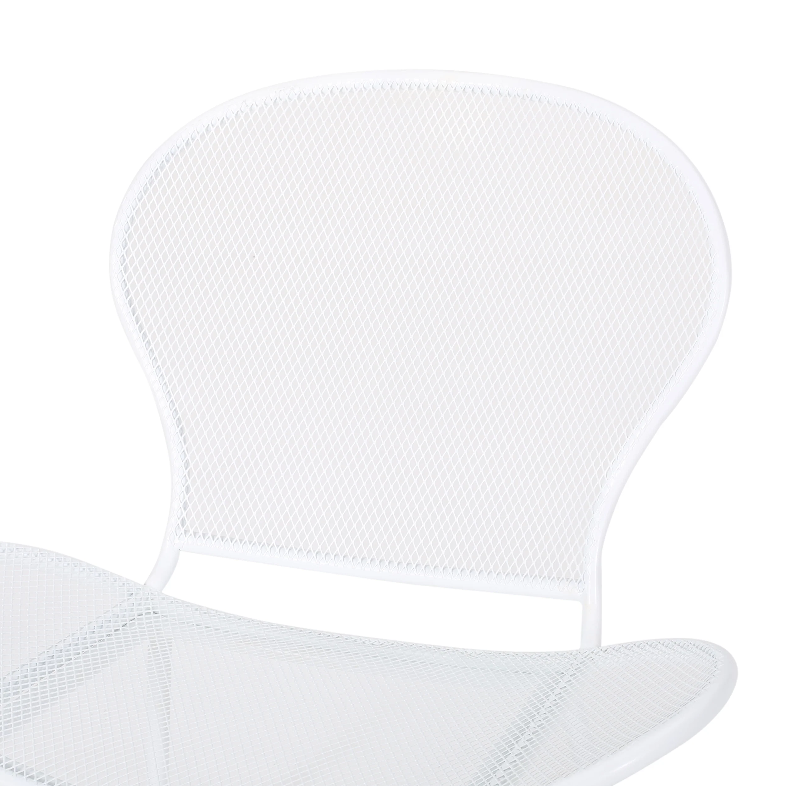 Tristian Modern Outdoor 2 Seater Iron Chat Set with Side Table - furnishings