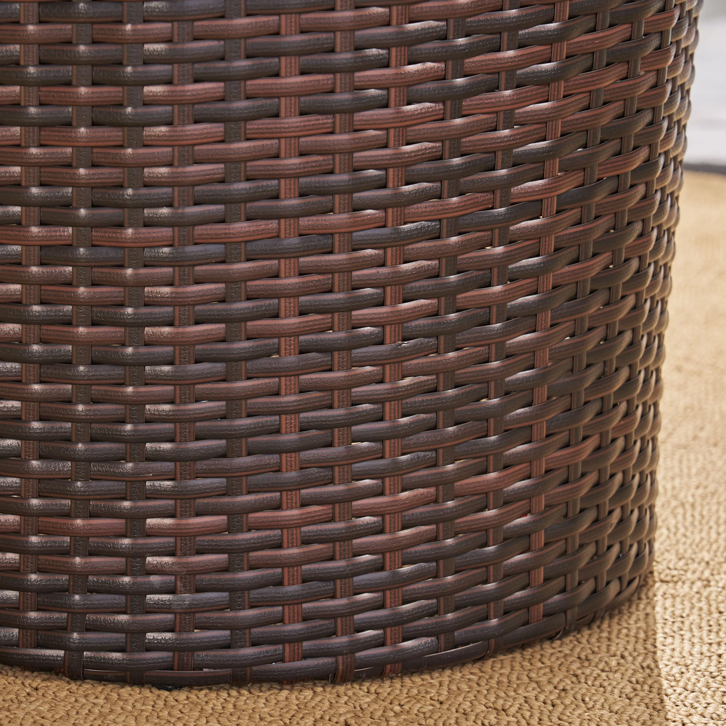 Sims Outdoor 3 Piece Wicker Chat Set - furnishings