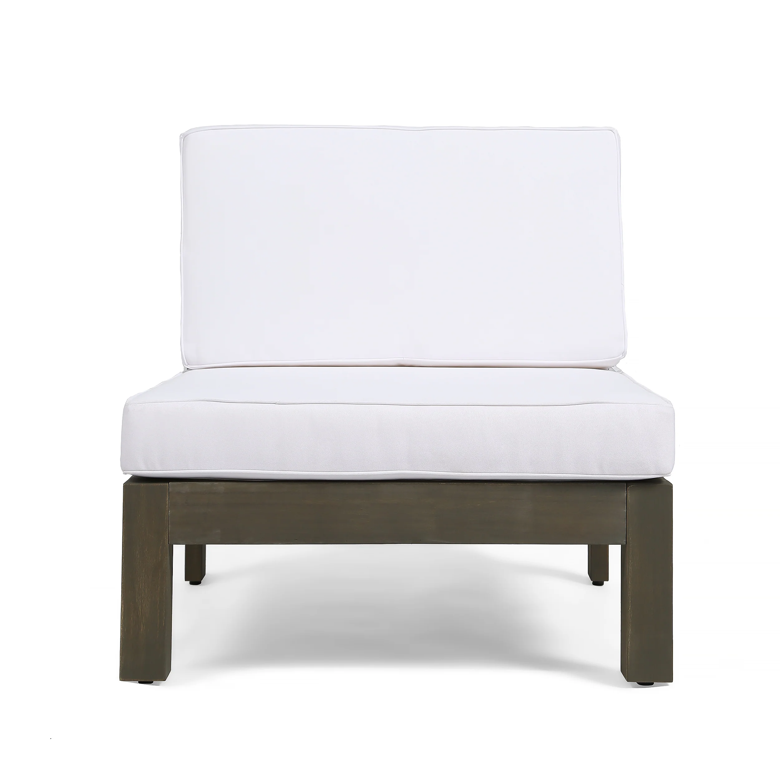Muriel Outdoor Farmhouse Acacia Wood 8 Seater U-Shaped Sectional Sofa Set with Fire Pit - furnishings