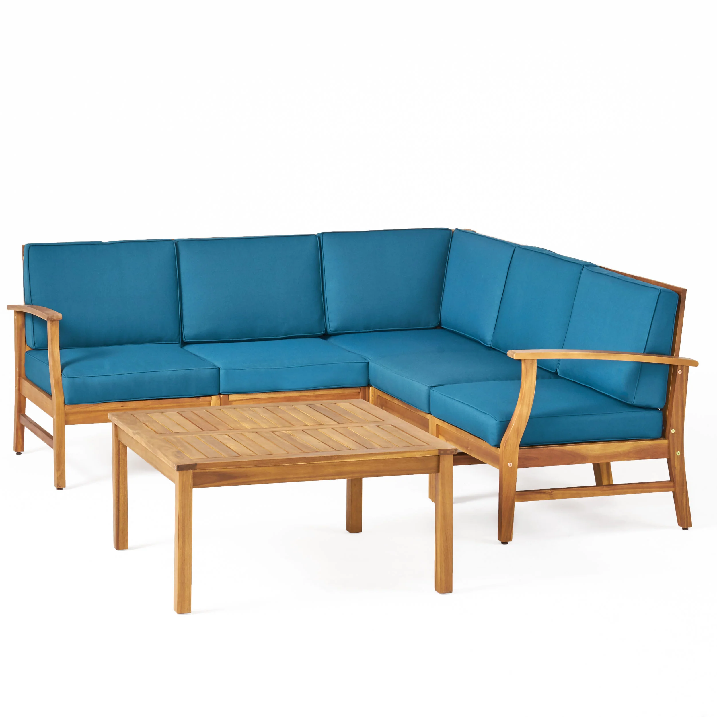 Capri 6pc Outdoor Sofa Set w/ Cushions - furnishings