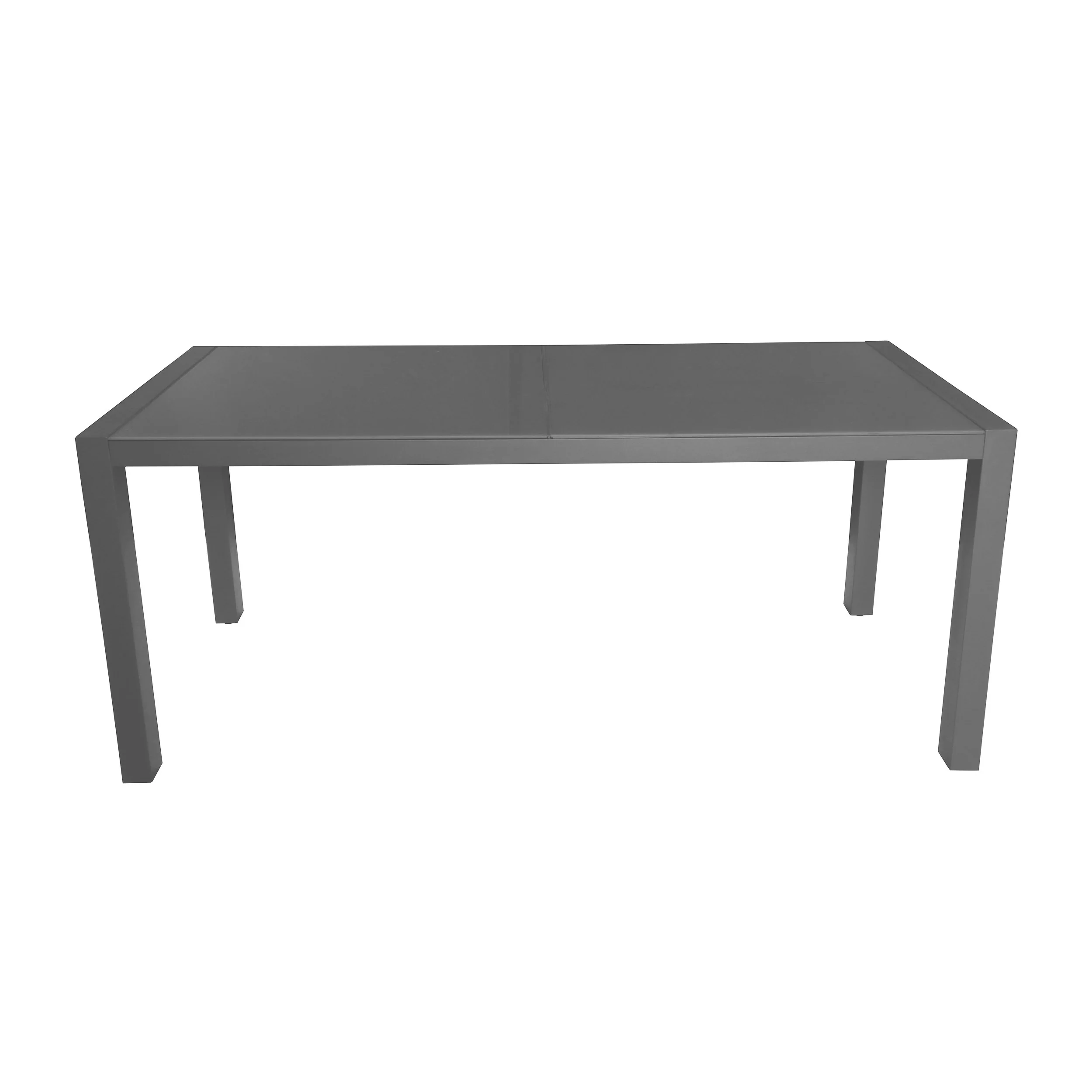 Eli Outdoor Tempered Glass Dining Table with Aluminum Frame - furnishings