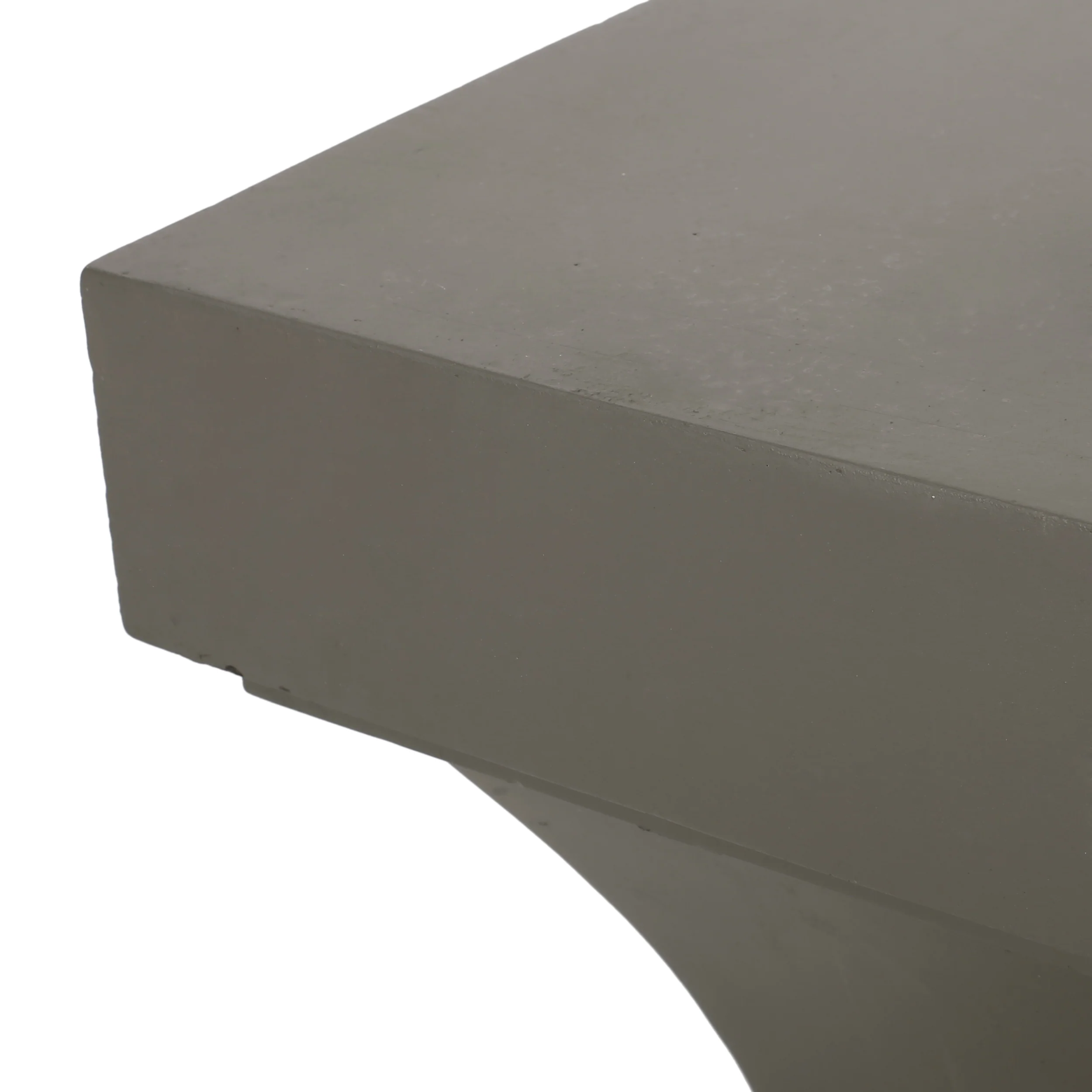 Atrass Outdoor Modern Lightweight Concrete Side Table - furnishings
