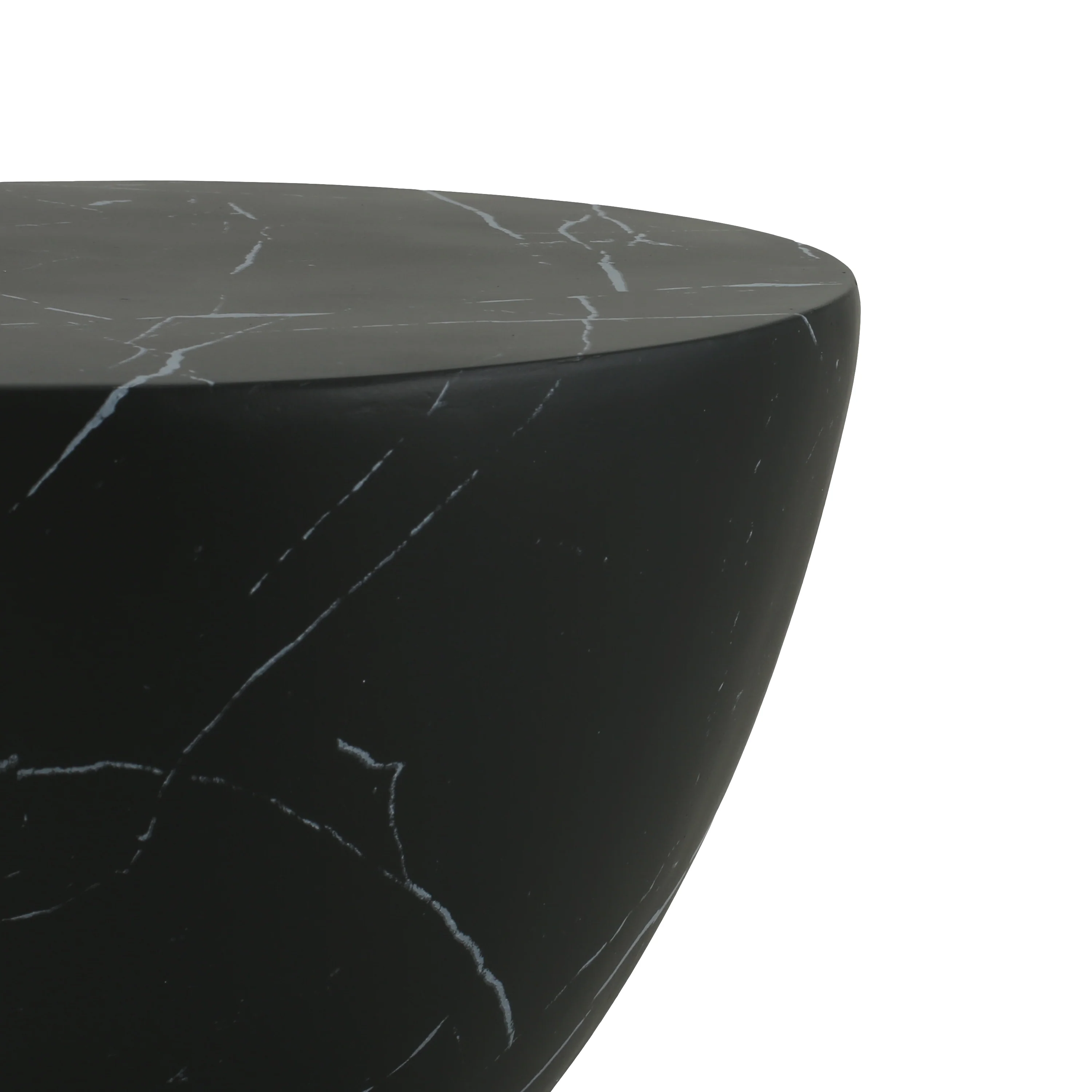 Seren Patio Round Hourglass Accent Table, Concrete - furnishings