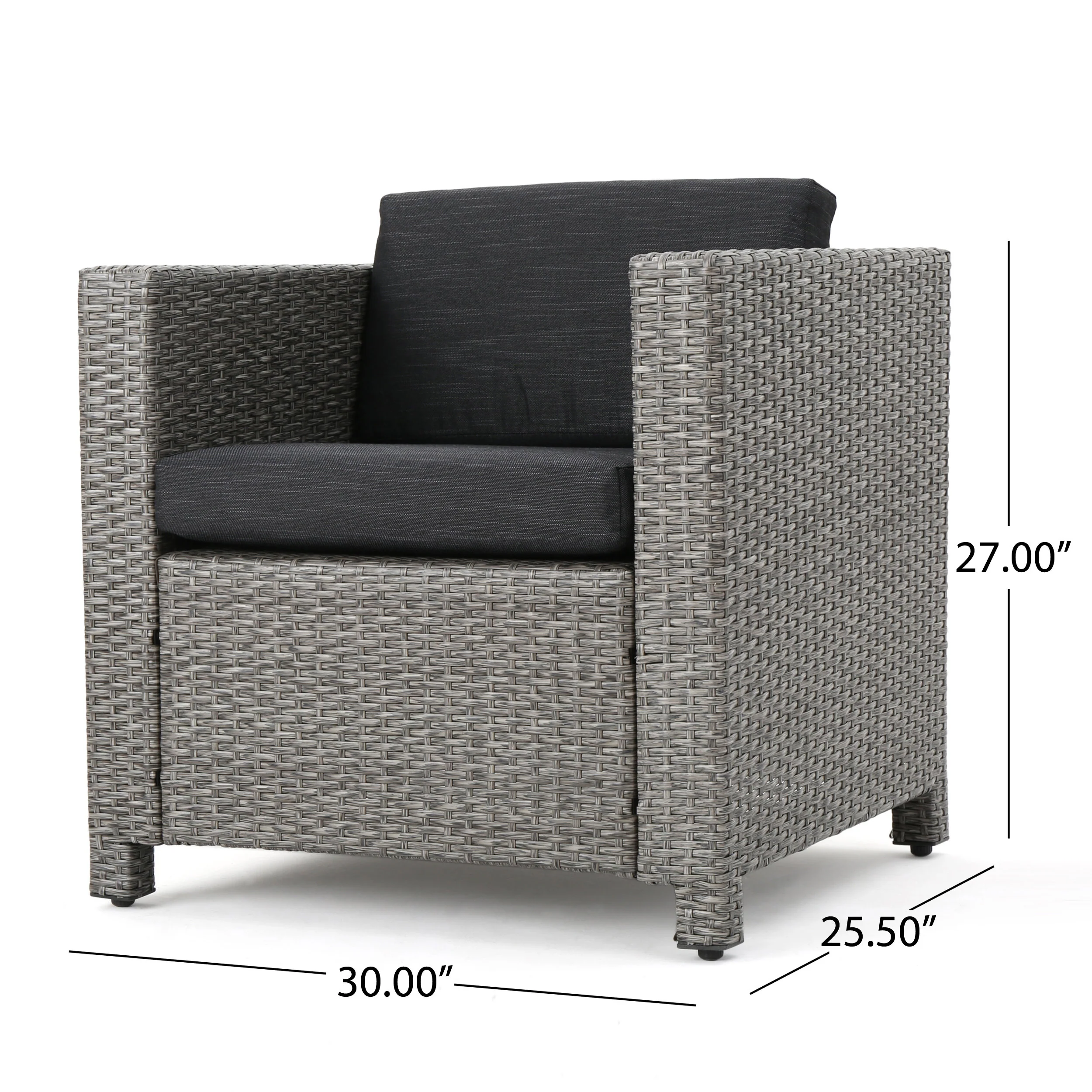 Venice 4-6-Seater Outdoor Wicket Chat Set - furnishings
