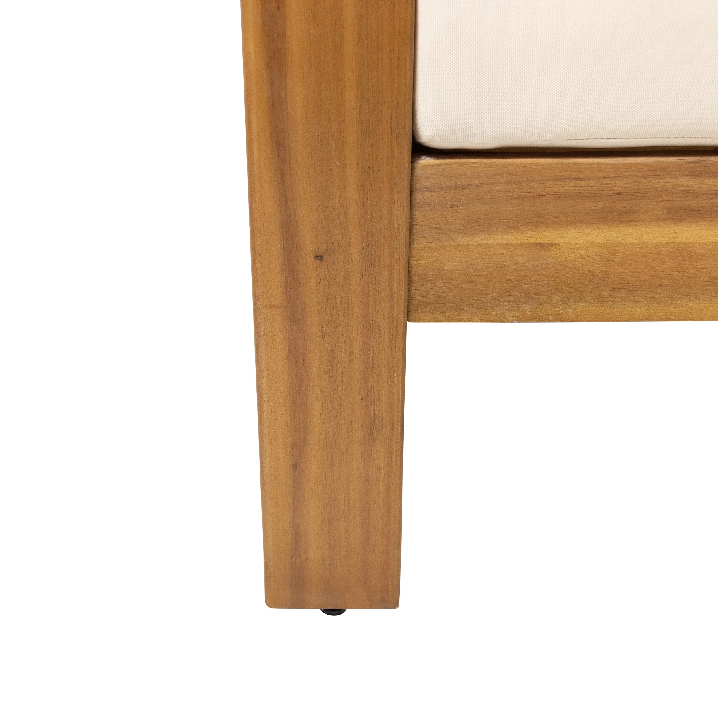 Rabun Outdoor Acacia Wood Club Chairs with Cushions - furnishings