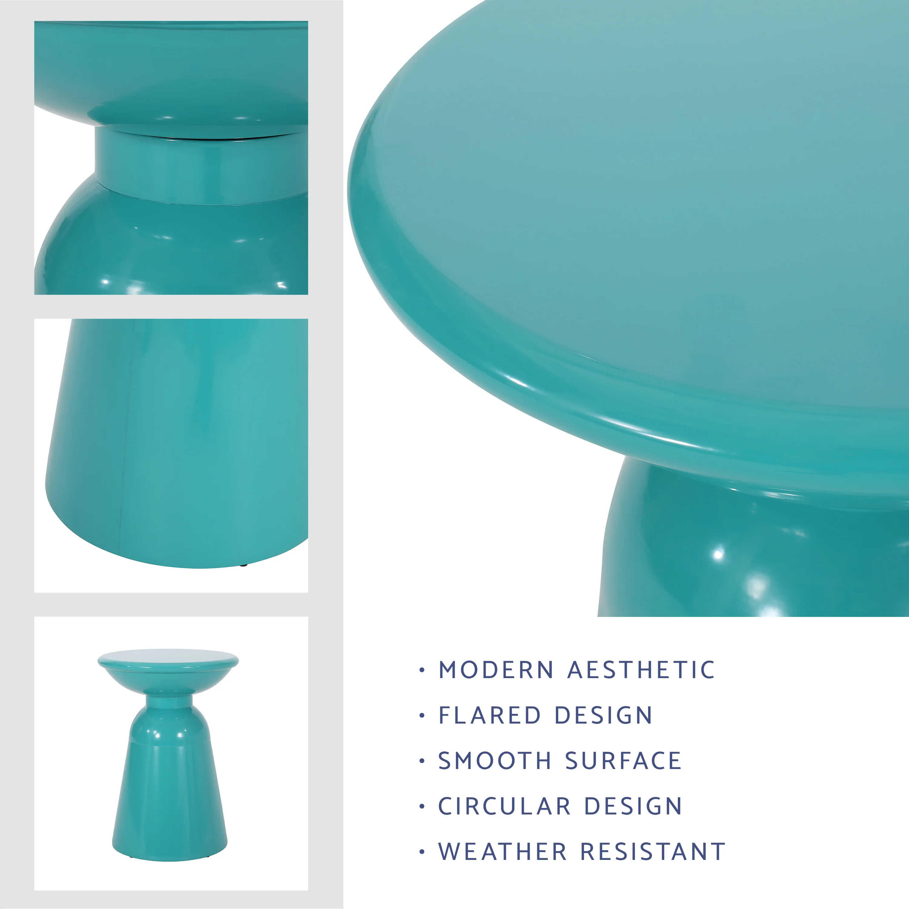 Soto Outdoor Metal Side Table - furnishings
