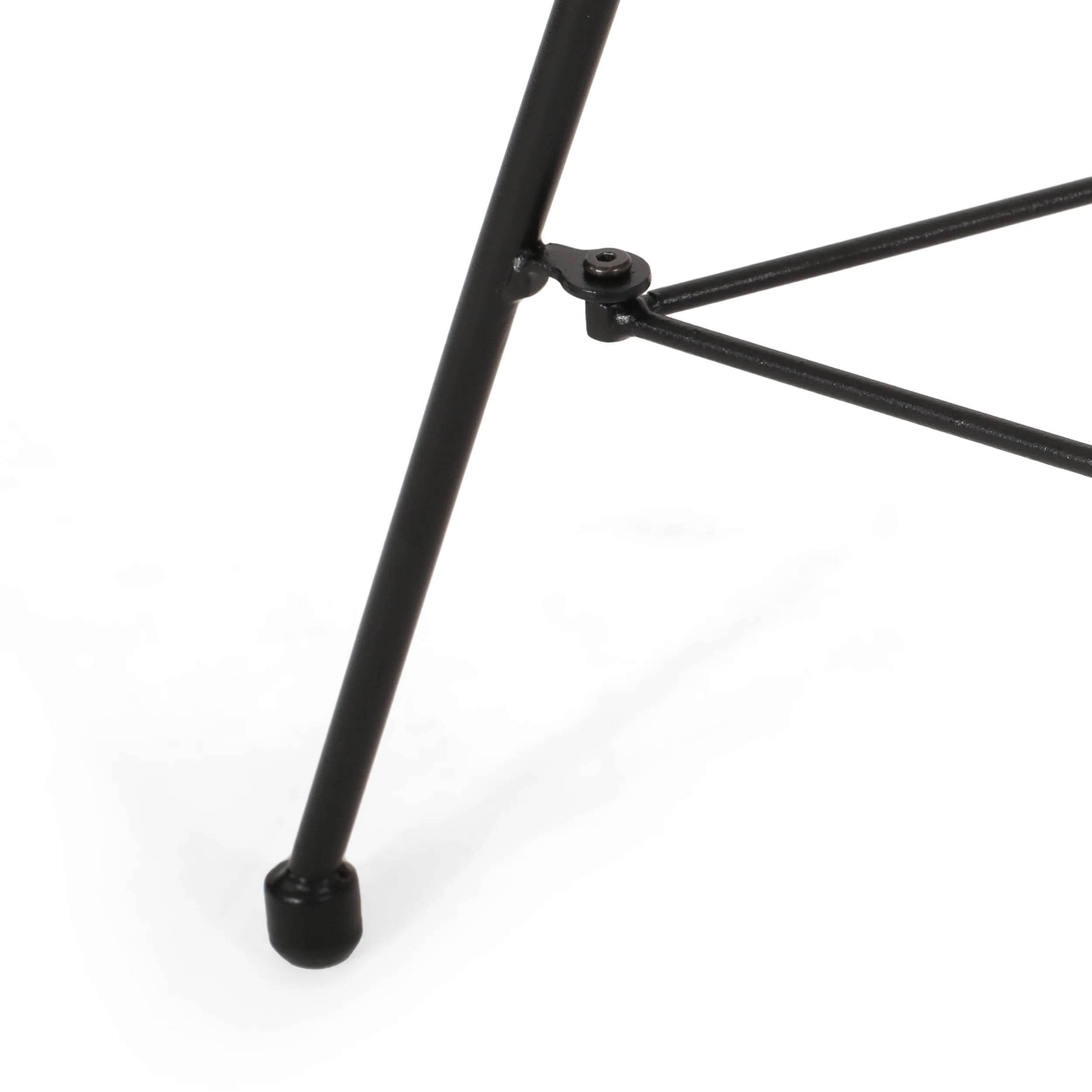 Novia Outdoor Modern Faux Rattan Side Table with Tempered Glass Top - furnishings