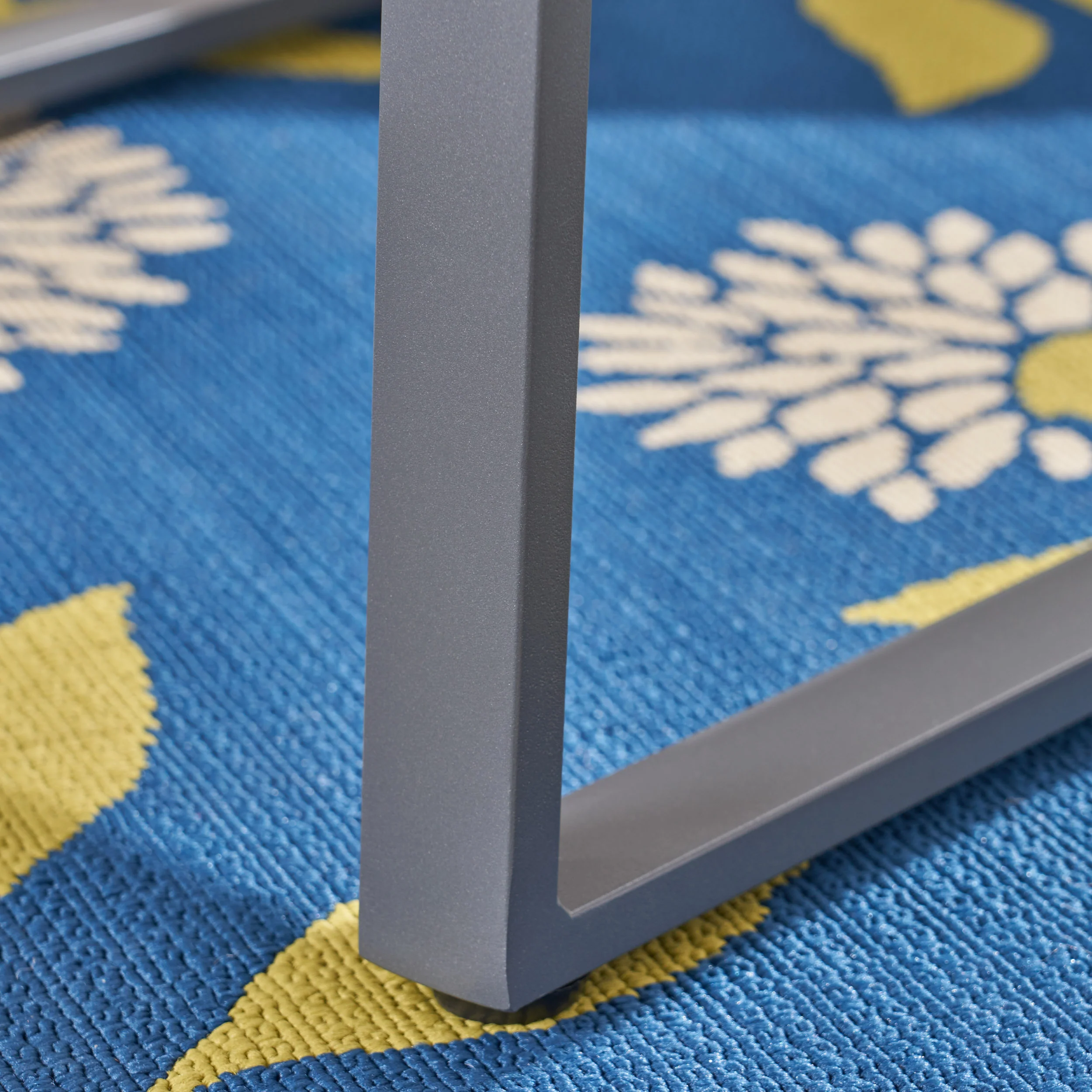 Augusta Outdoor Aluminum Dining Chairs with Faux Wood Accents - furnishings