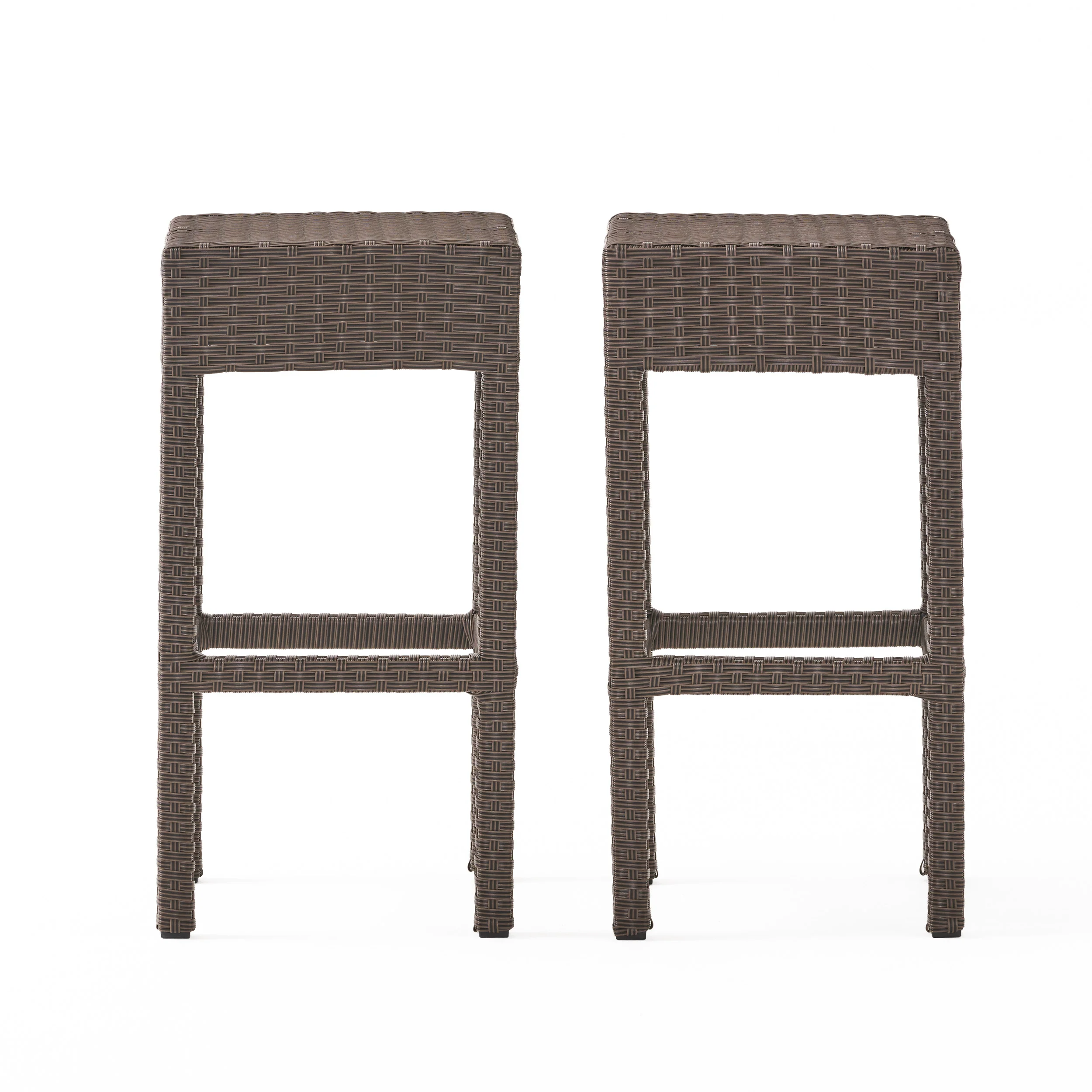 Rudolfo 28-Inch Outdoor Backless Bar Stools (Set of 2) - furnishings