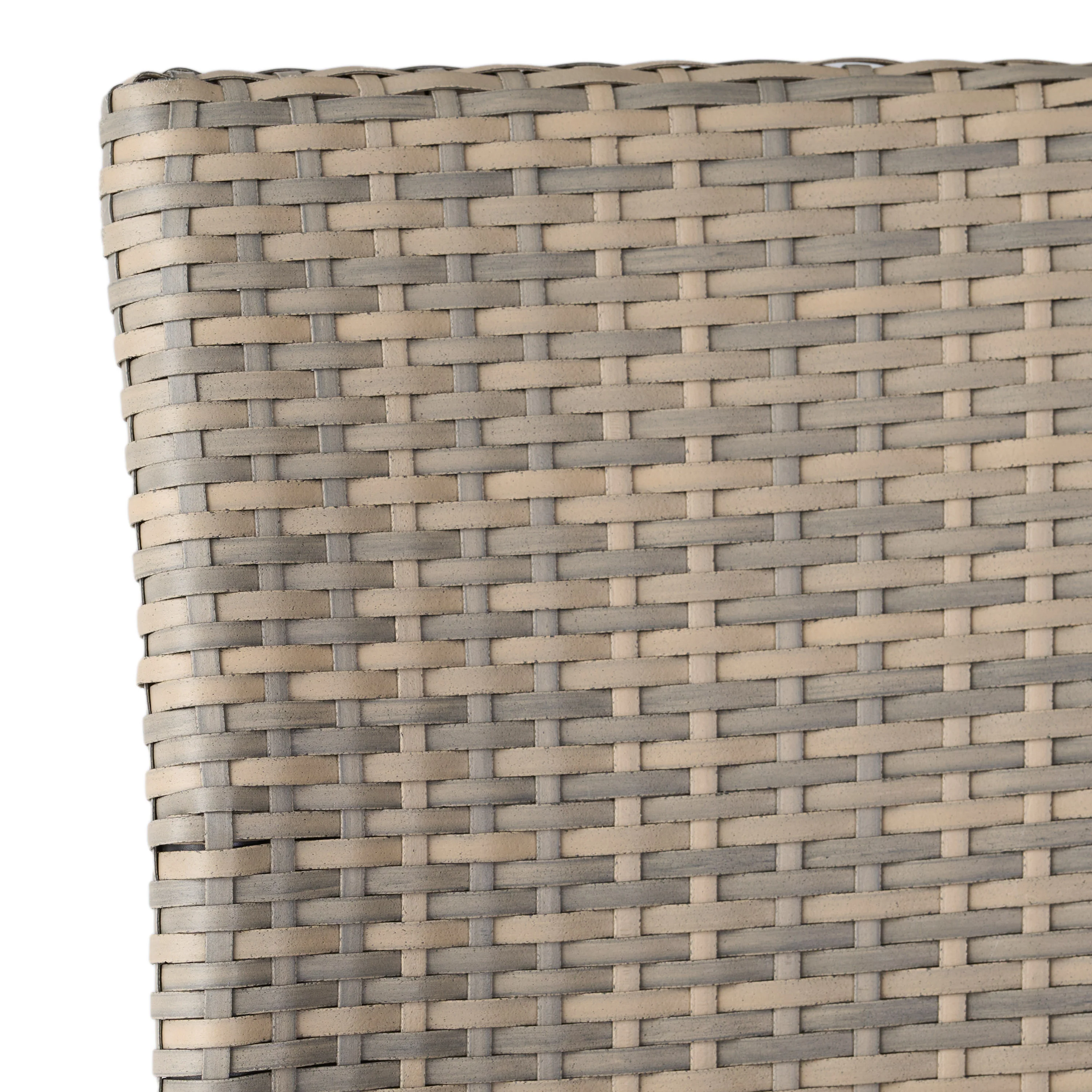 Dorside Outdoor Wicker Armless Stack Chairs With Aluminum Frame - furnishings