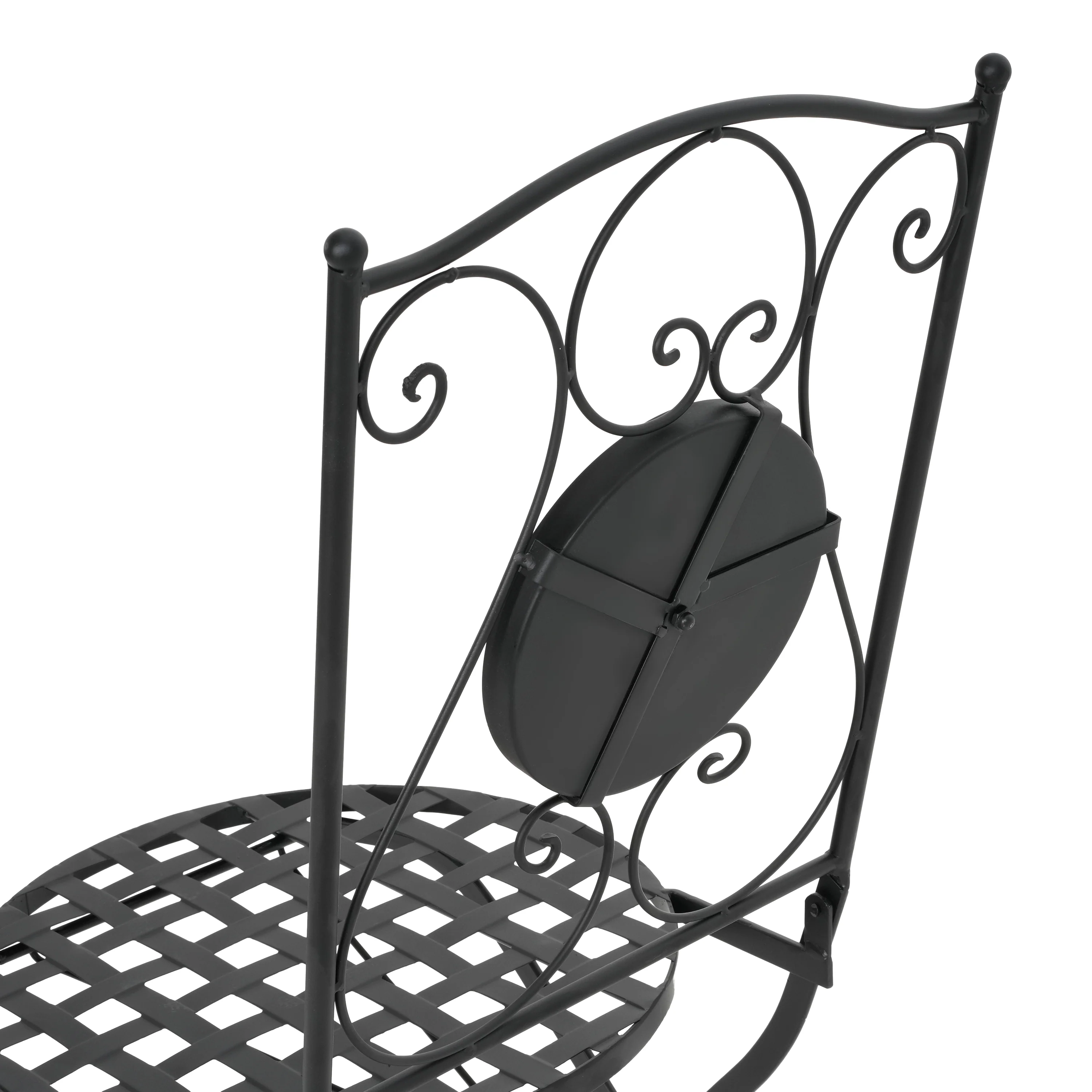 Eamone Outdoor Patio Chat Set, Ceramic Tile, Iron - furnishings
