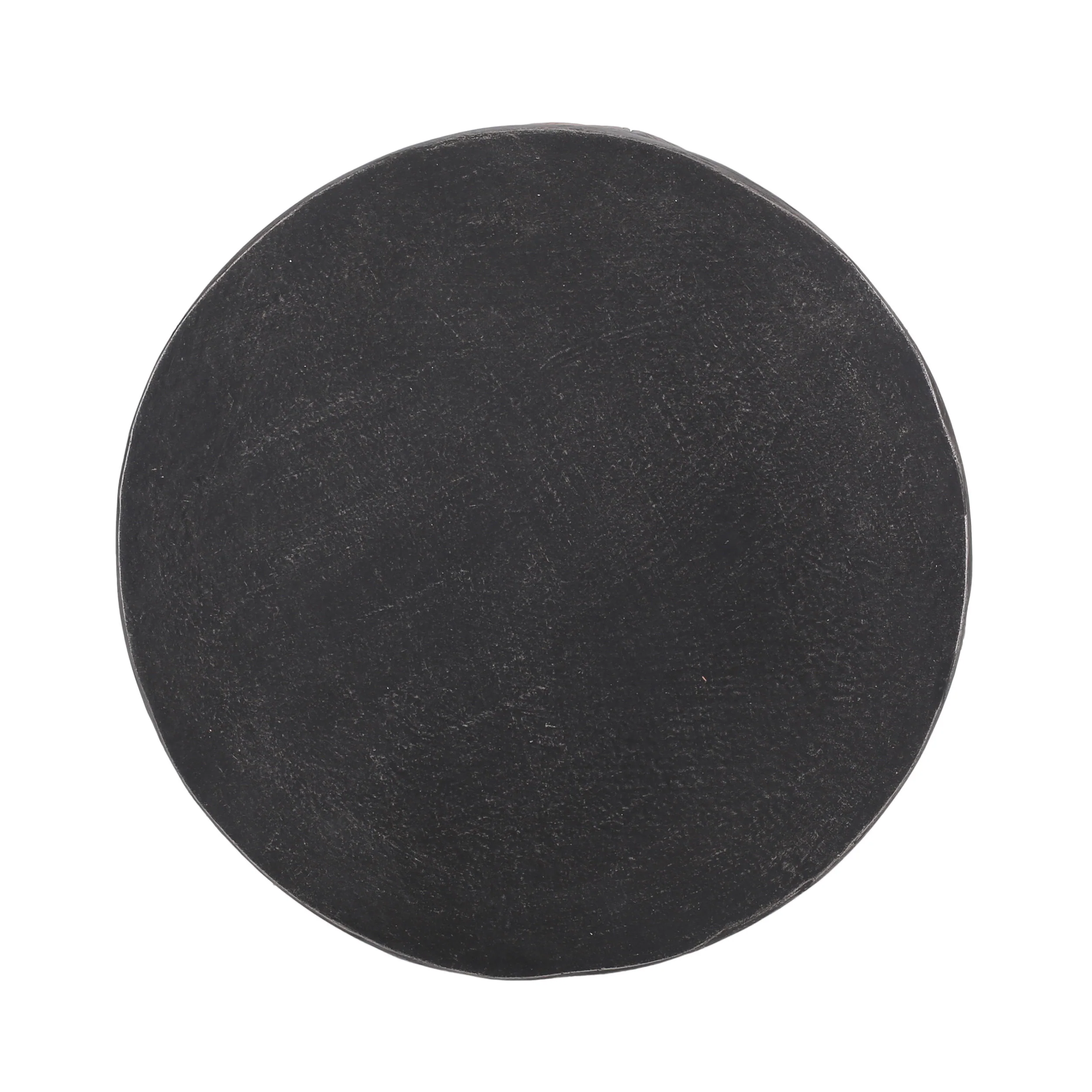 Travis Outdoor Lightweight Concrete Side Table, Black and Antique Copper - furnishings