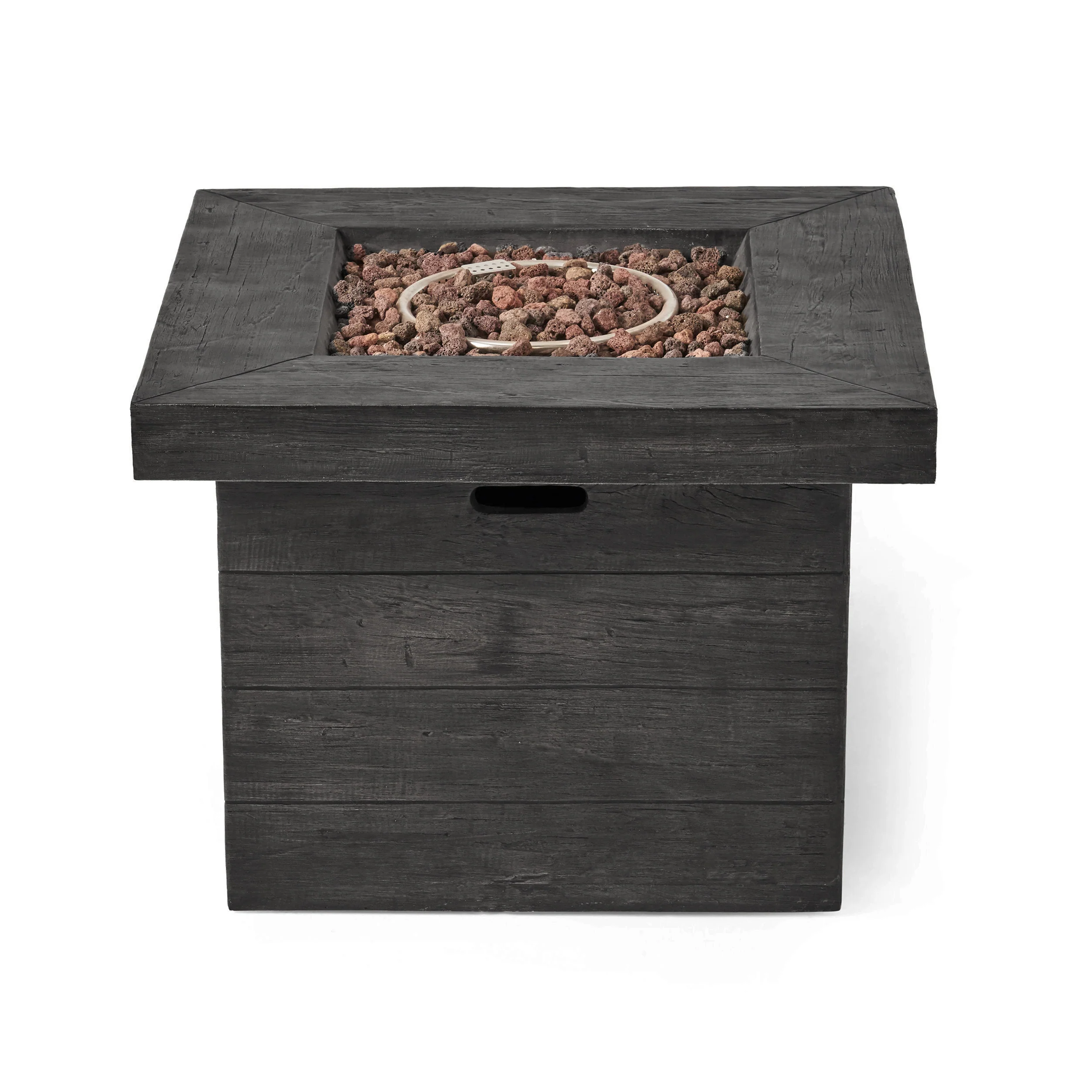 Meroy Patio Fire Pit Set, 4-Seater with Club Chairs, Wicker with Outdoor Cushions - furnishings