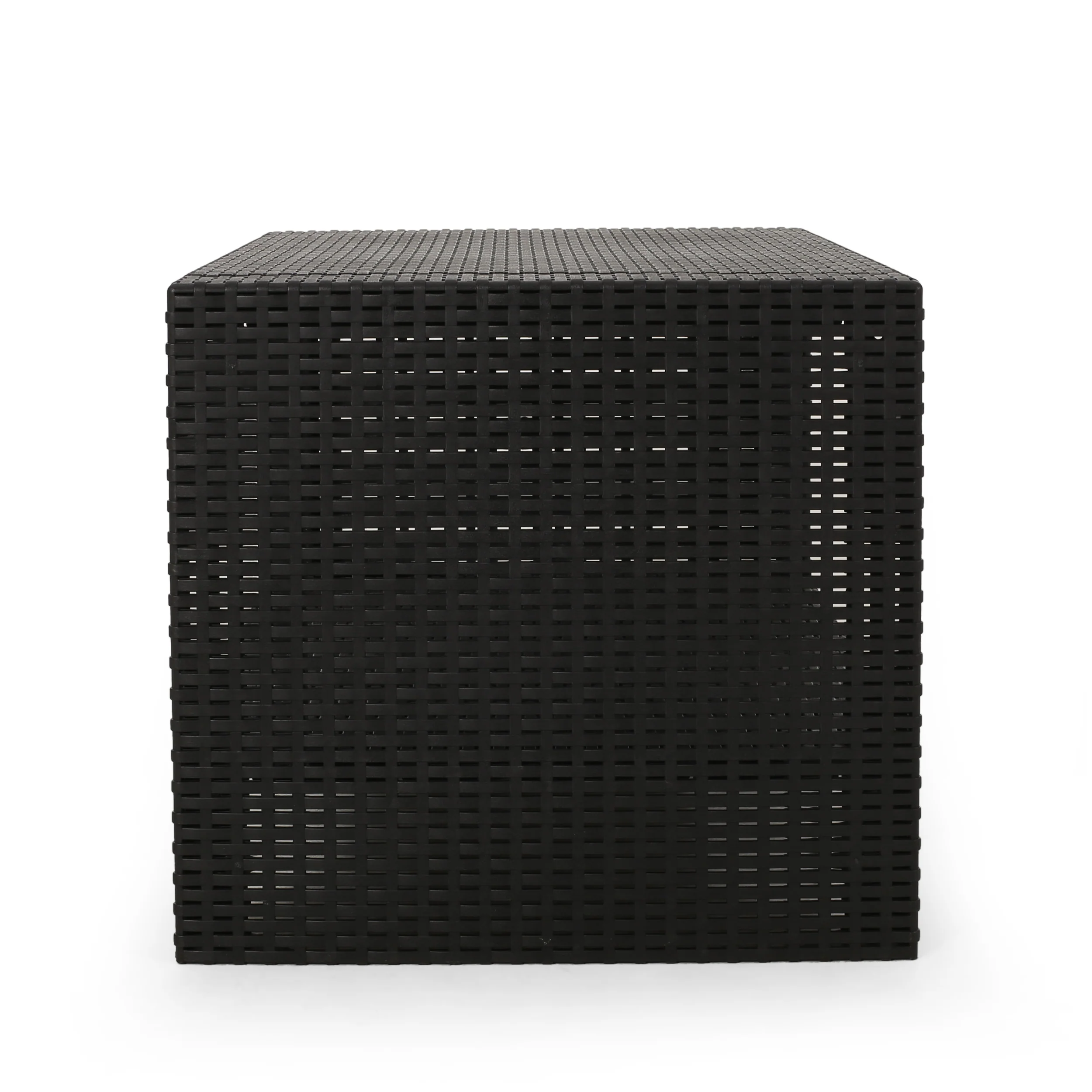 Kyara Outdoor Wicker Coffee Table, Black - furnishings