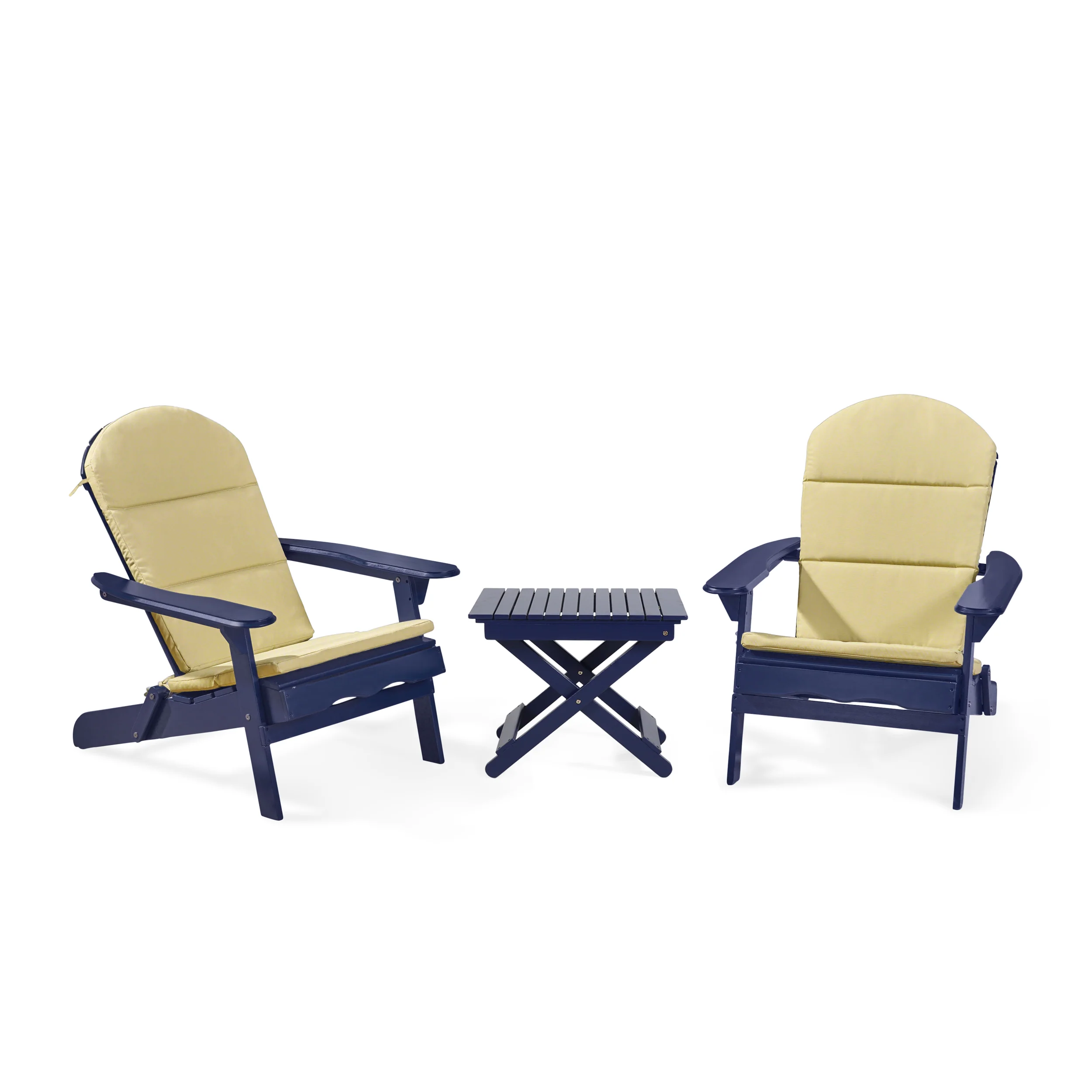 Reed Outdoor 2 Seater Acacia Wood Chat Set with Water Resistant Cushions - furnishings