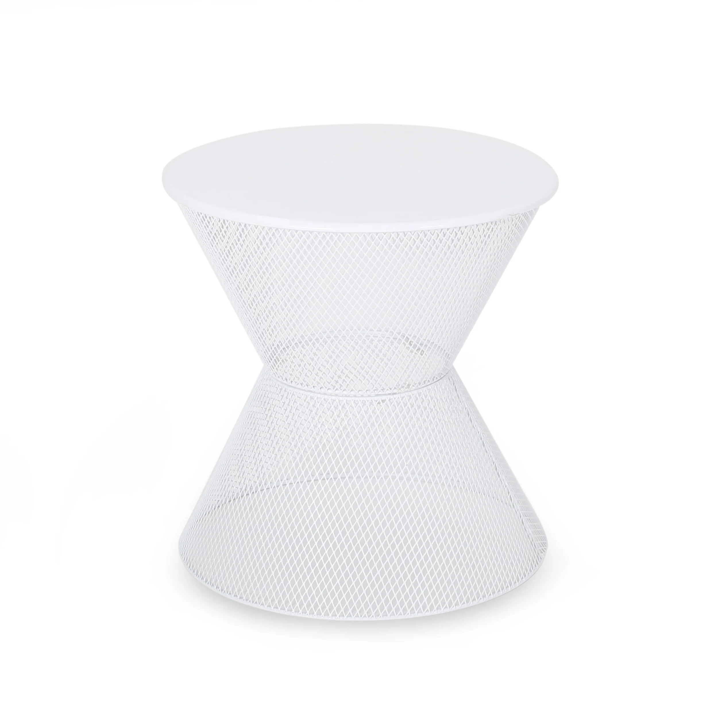 Tristian Modern Outdoor Iron Side Table - furnishings