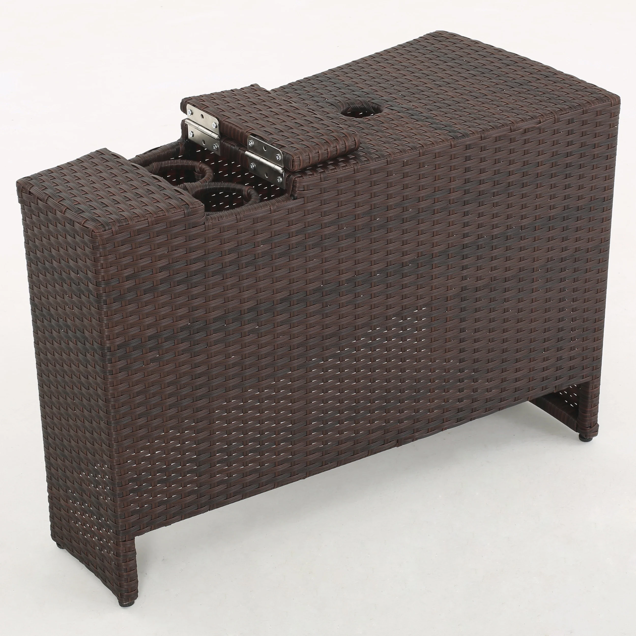 Riviera 4pc Outdoor Chat Set w/ Storage Trunk - furnishings