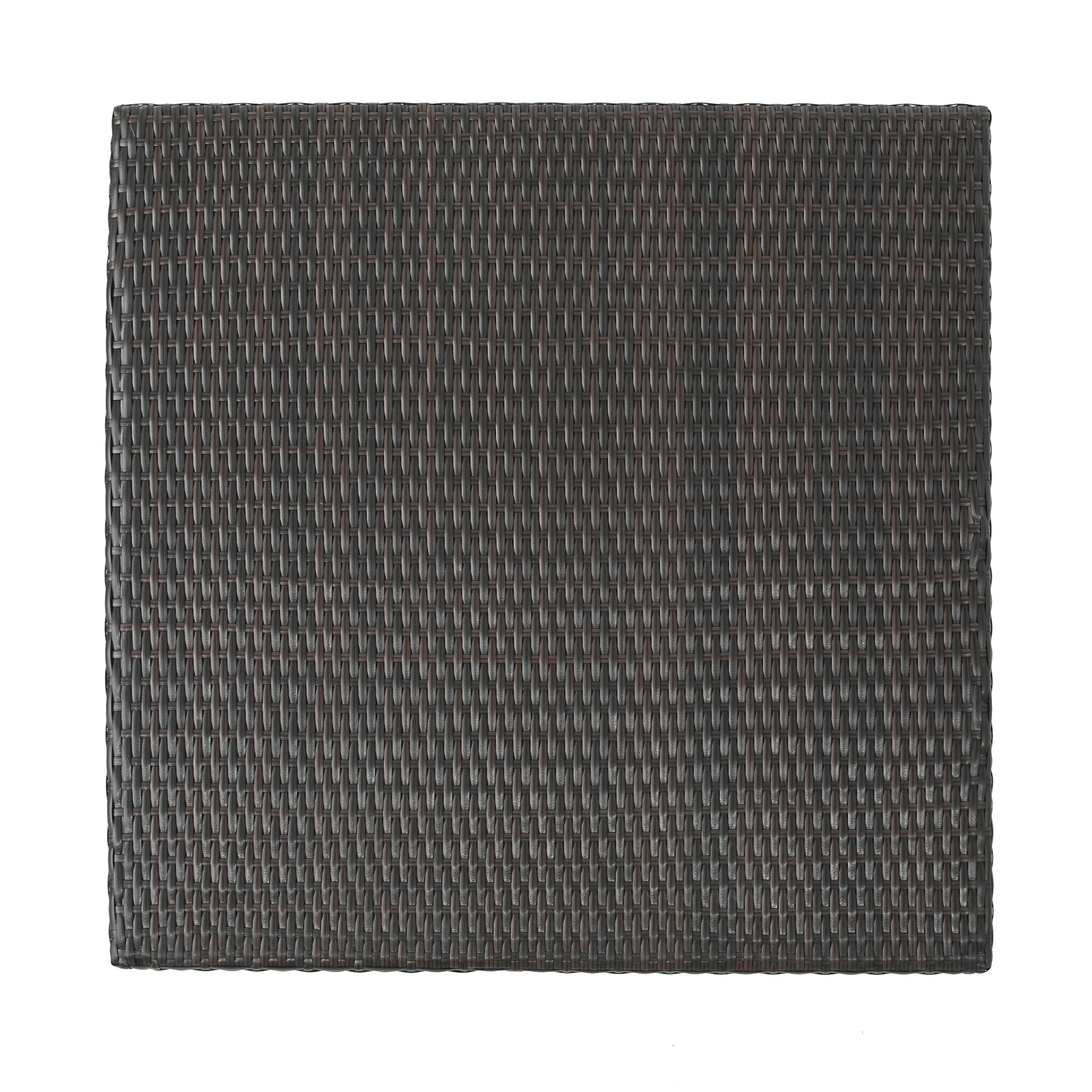 Dom Outdoor 32.5 Inch Square Multi-brown Wicker Bar Table - furnishings
