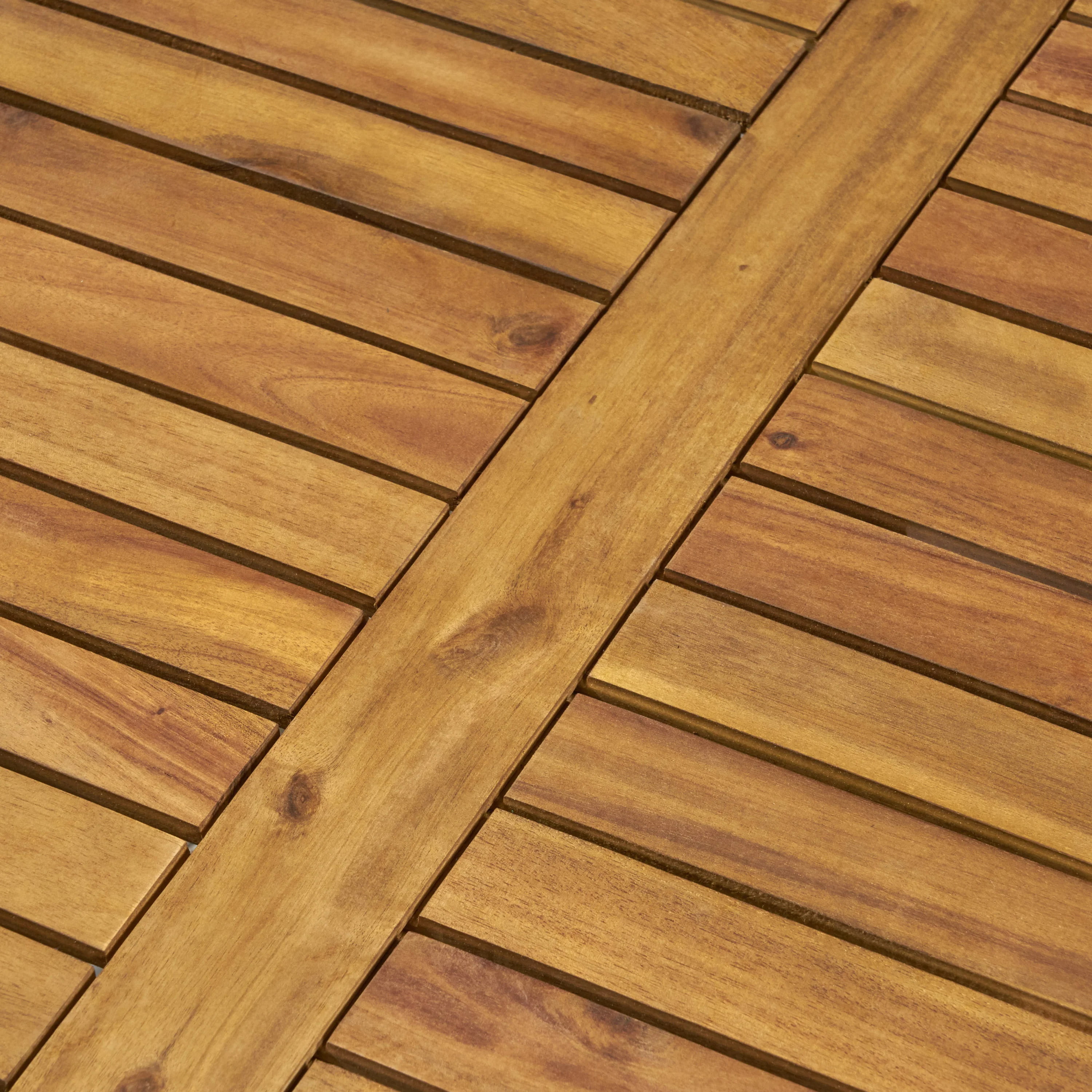 Scarlett Outdoor 8 Seat Teak Finished Acacia Wood Sofa and Table Set - furnishings