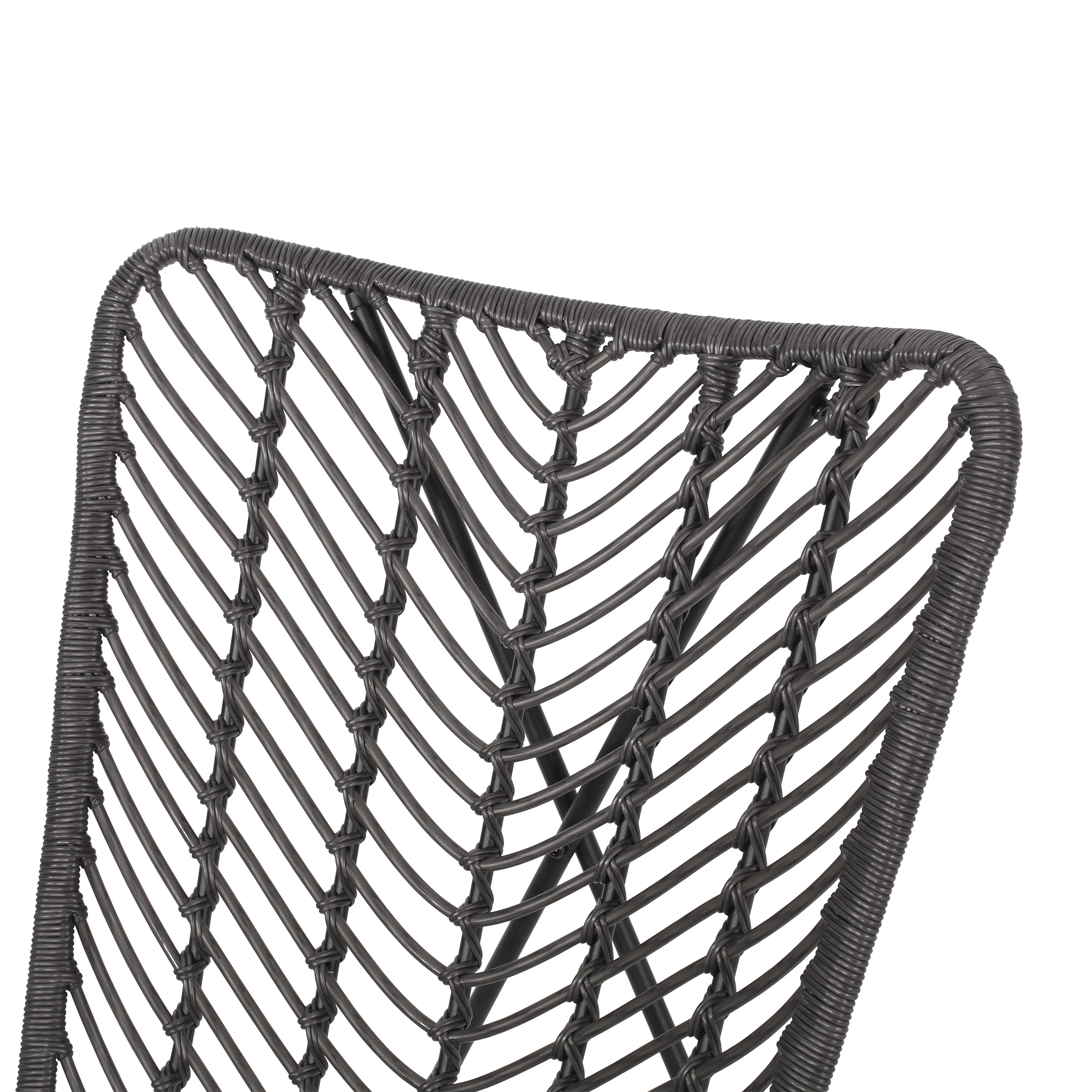 Juan Outdoor Wicker Accent Chairs, Set of 2 - furnishings