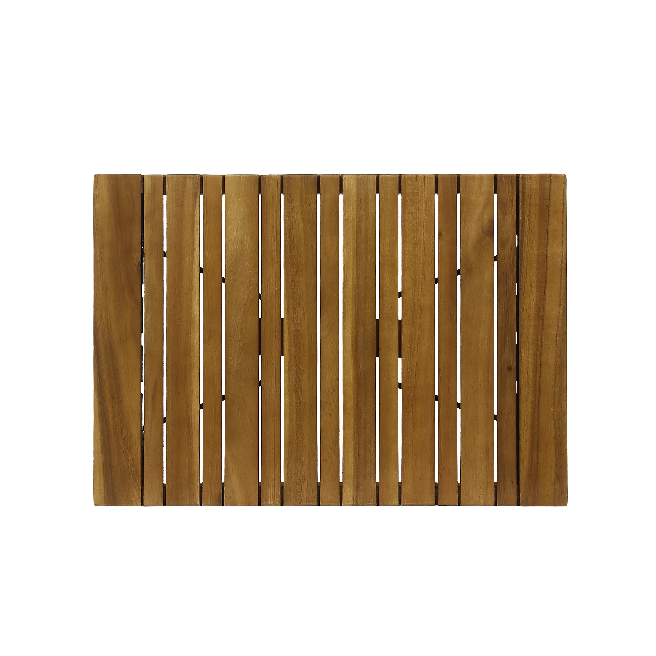 Riley Outdoor Acacia Wood Foldable Side Table, Brown Patina and Gray - furnishings