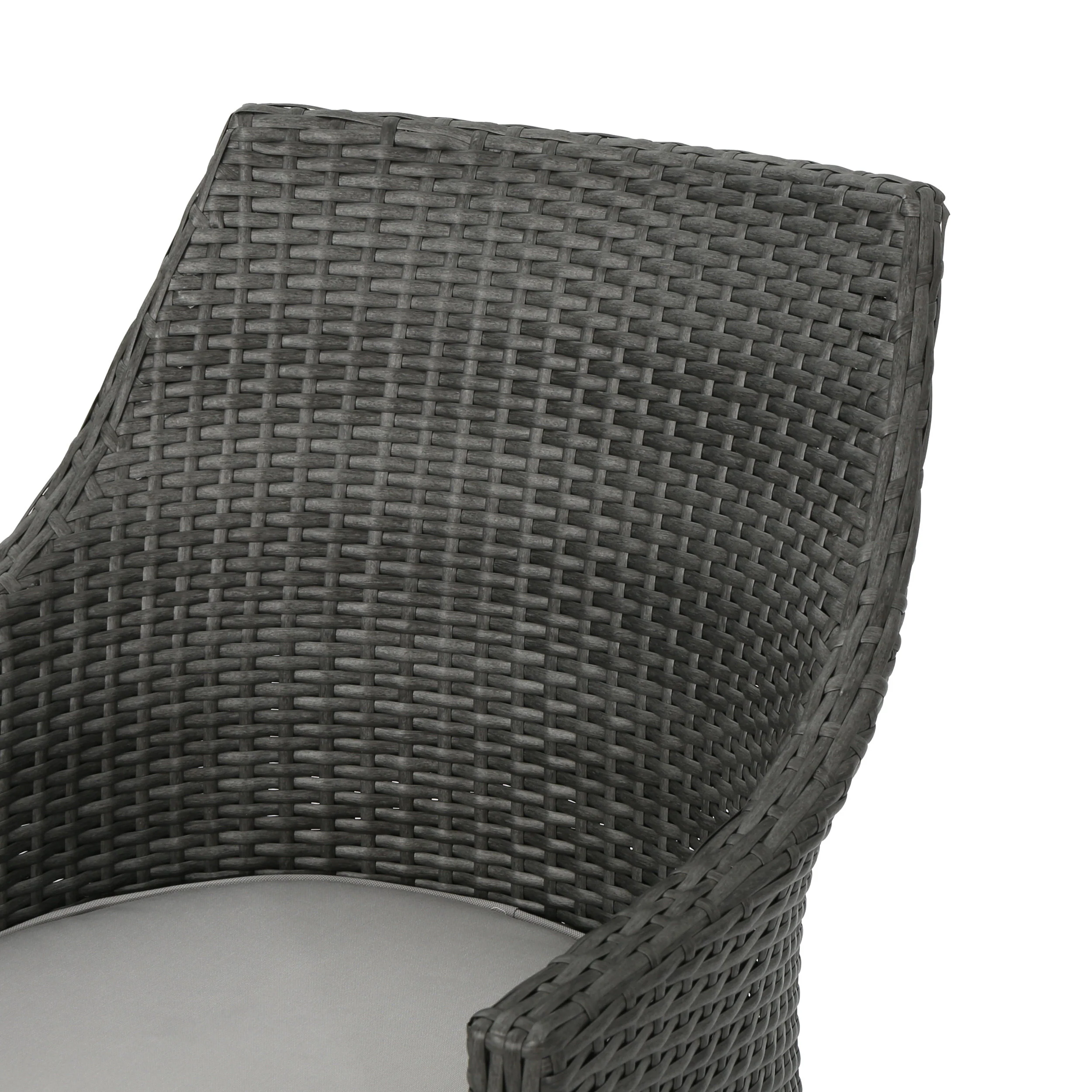 Hillcrest Outdoor Wicker Dining Chairs with Water Resistant Cushions (Set of 2) - furnishings