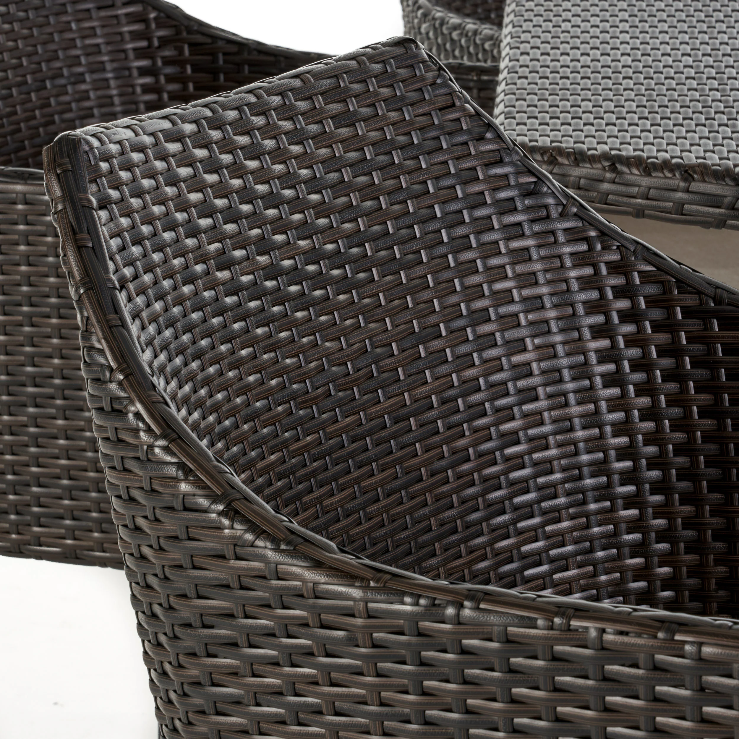 Ibiza Outdoor Wicker Dining Chairs with Water Resistant Cushion (Set of 2) - furnishings